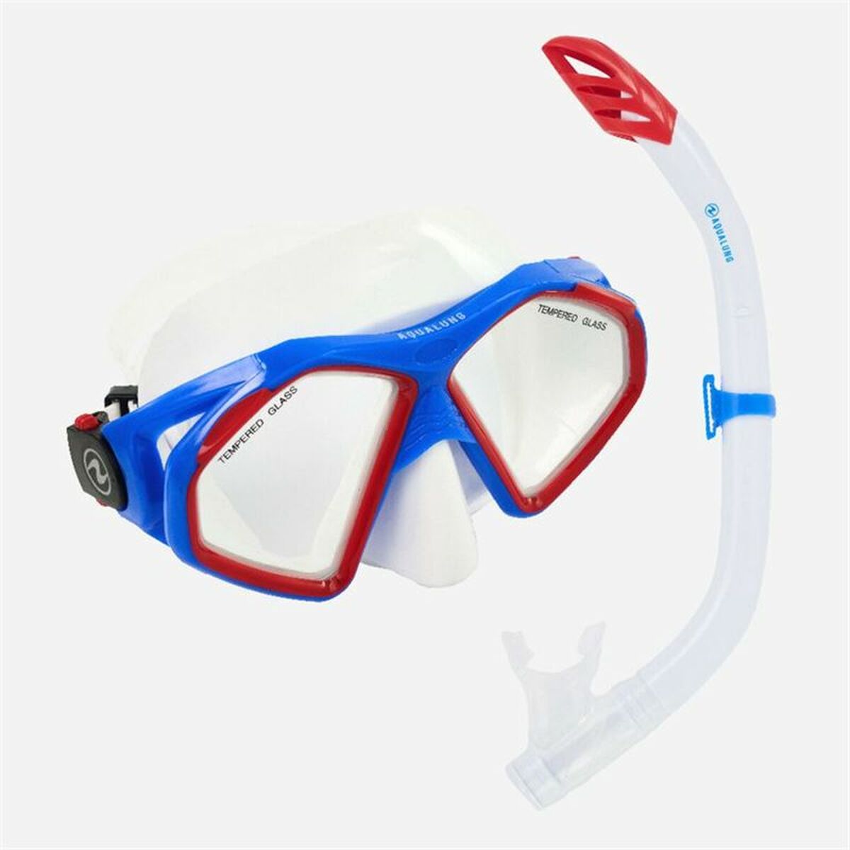 Snorkel Goggles and Tube Aqua Lung Sport Hawkeye Transparent Aquamarine Snorkel Goggles and Tube Aqua Lung Sport Hawkeye Transparent Aquamarine
