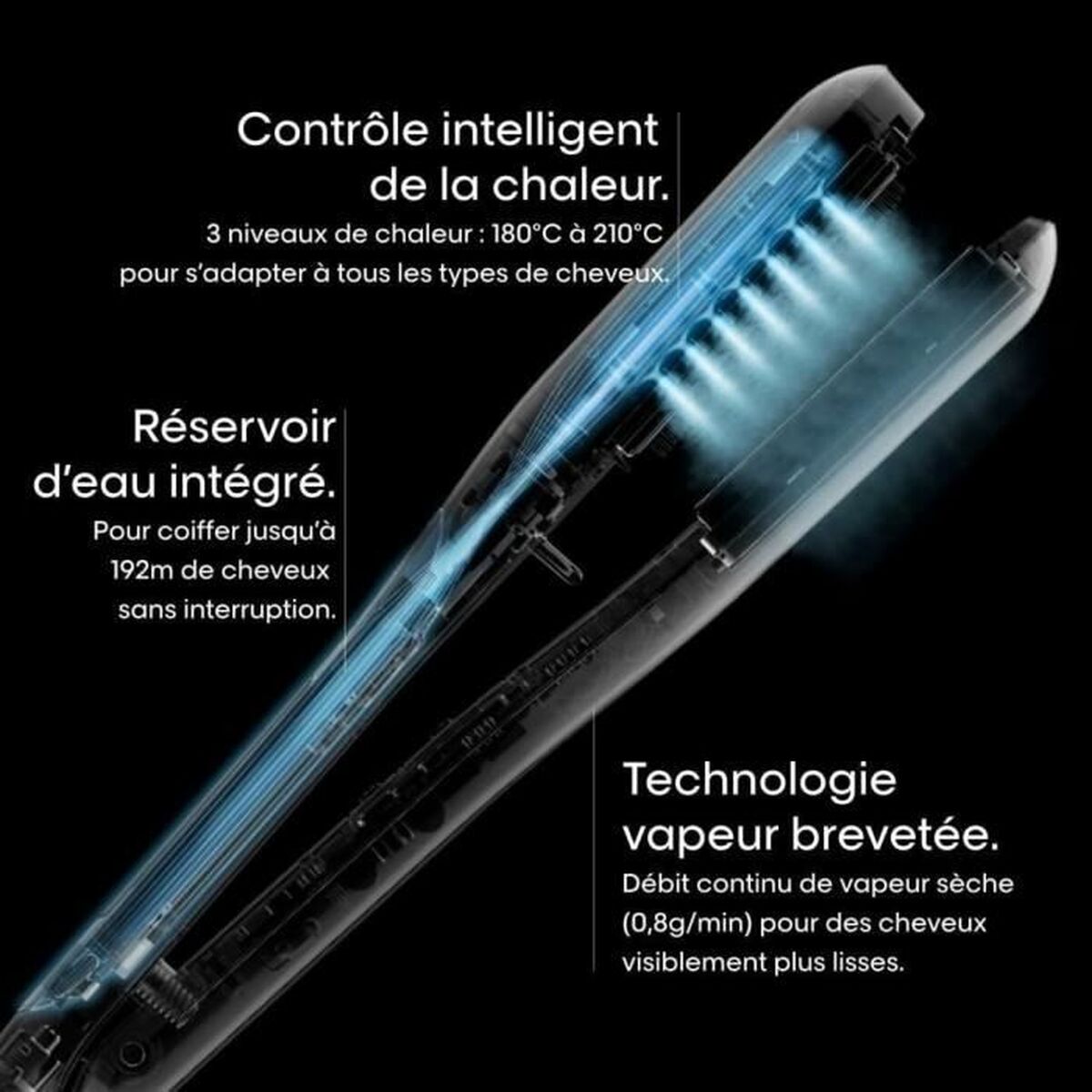 Ceramic Hair Iron with Steam L’Oreal Professionnel Paris Steampod 3