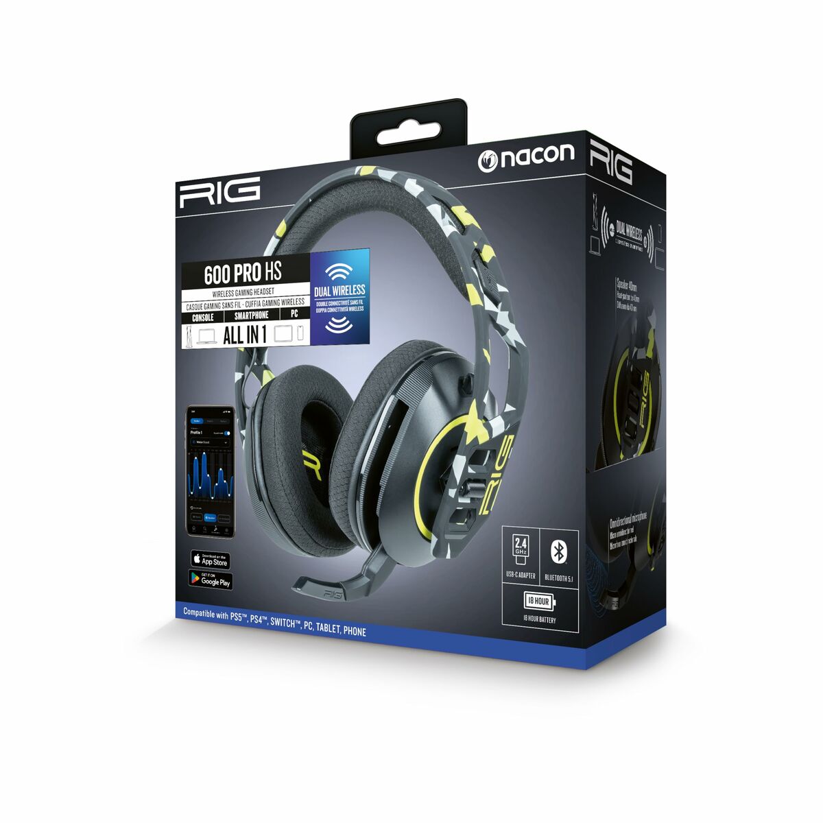 Headphones Nacon RIG600PROHSACID Headphones Nacon RIG600PROHSACID