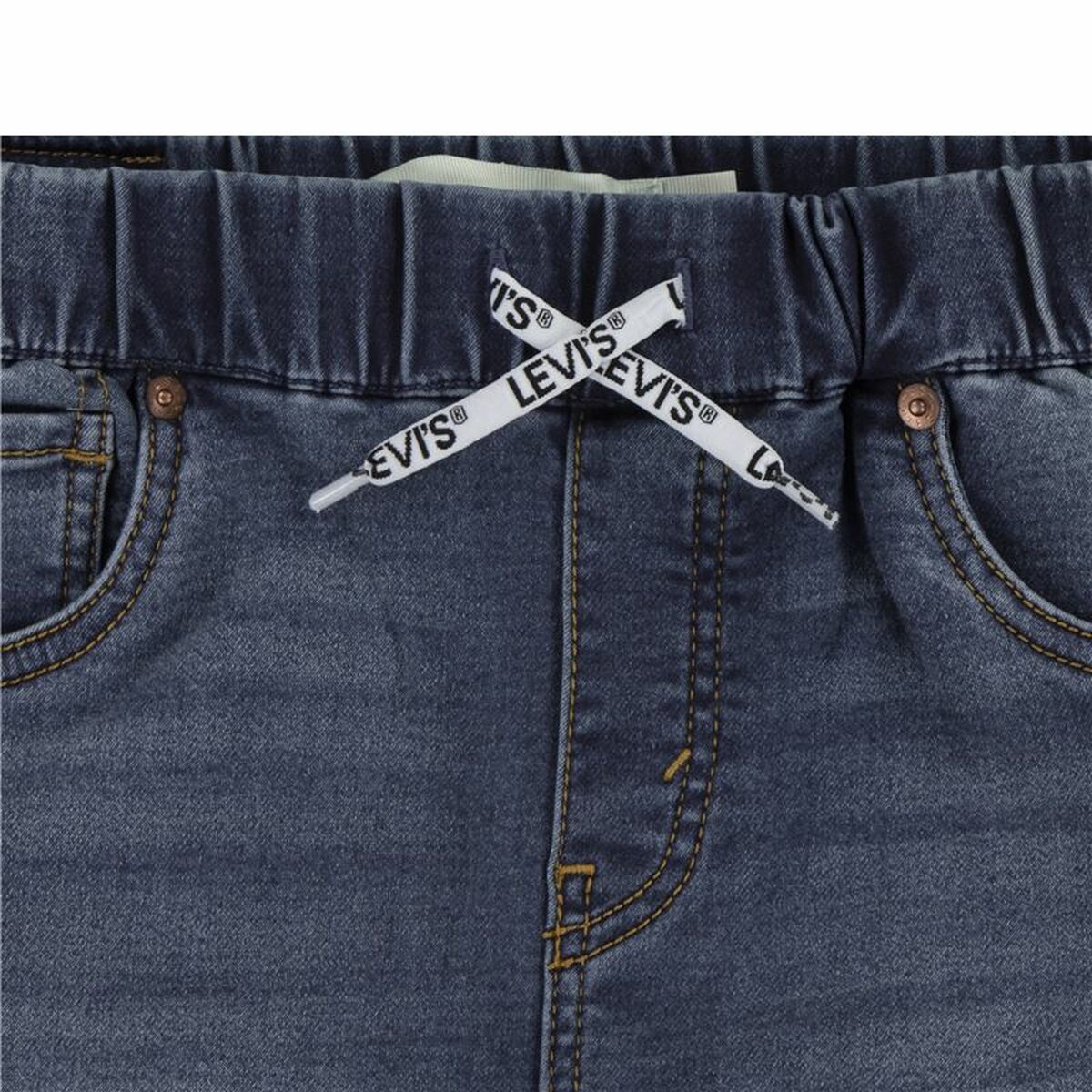 Childrens Jeans Levi’s Lvb Skinny Fit Dobby Buckeroo Blue
