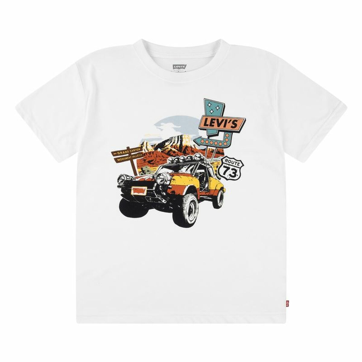 Child’s Short Sleeve T-Shirt Levi’s Lvb Day Trip White Child’s Short Sleeve T-Shirt Levi’s Lvb Day Trip White