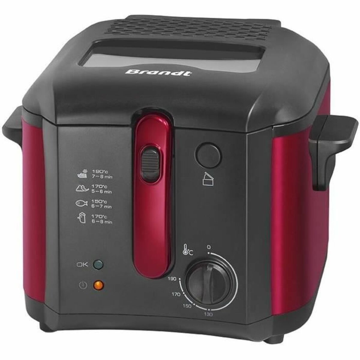 Deep-fat Fryer Brandt FRI25R Black Red 1 kg 2,5 L