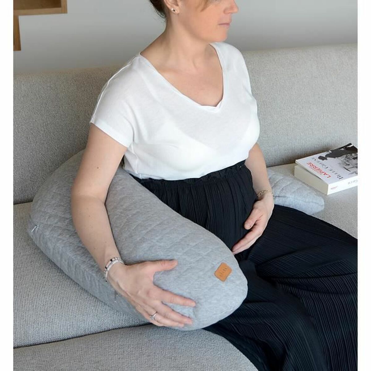 Breastfeeding Cushion BÃ©aba Big Flopsy Grey