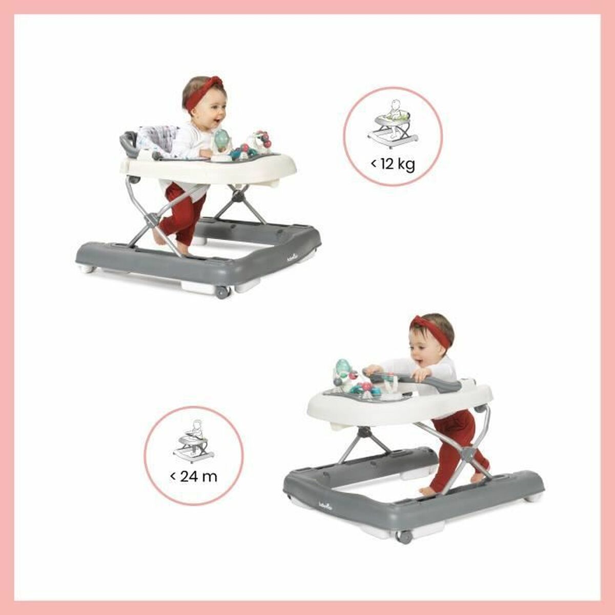 Wheeled walking frame Babymoov A040006 Children’s White/Grey