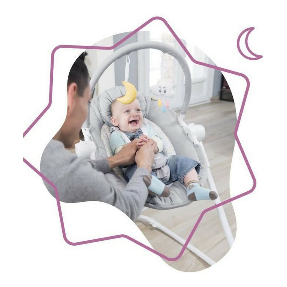 Baby Hammock Badabulle Compact’up High Grey