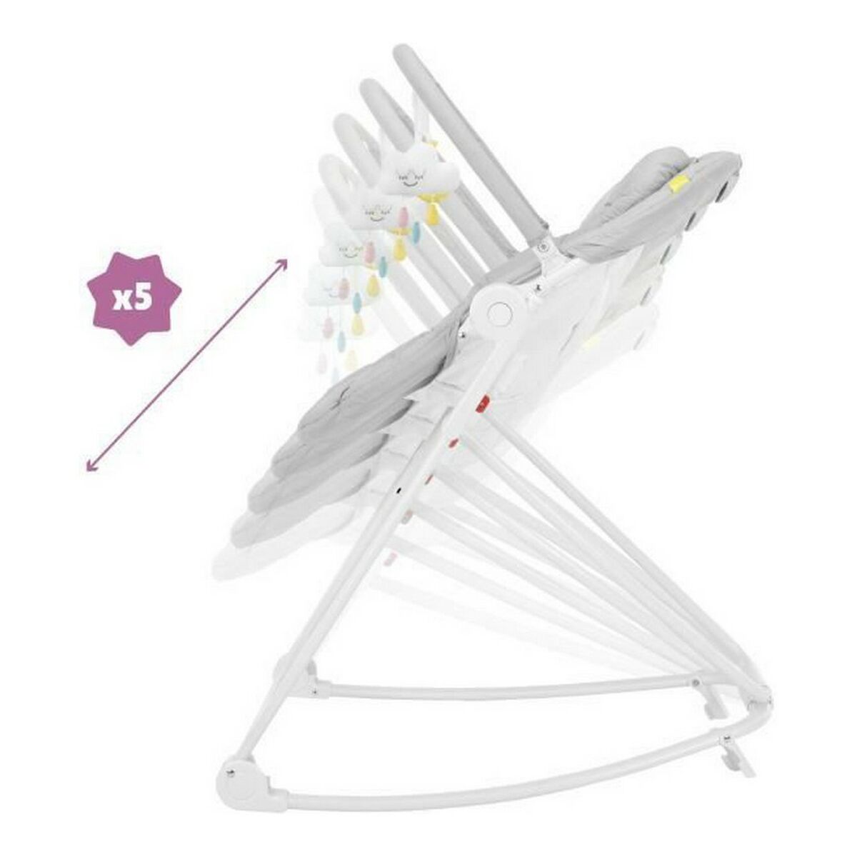 Baby Hammock Badabulle Compact’up High Grey