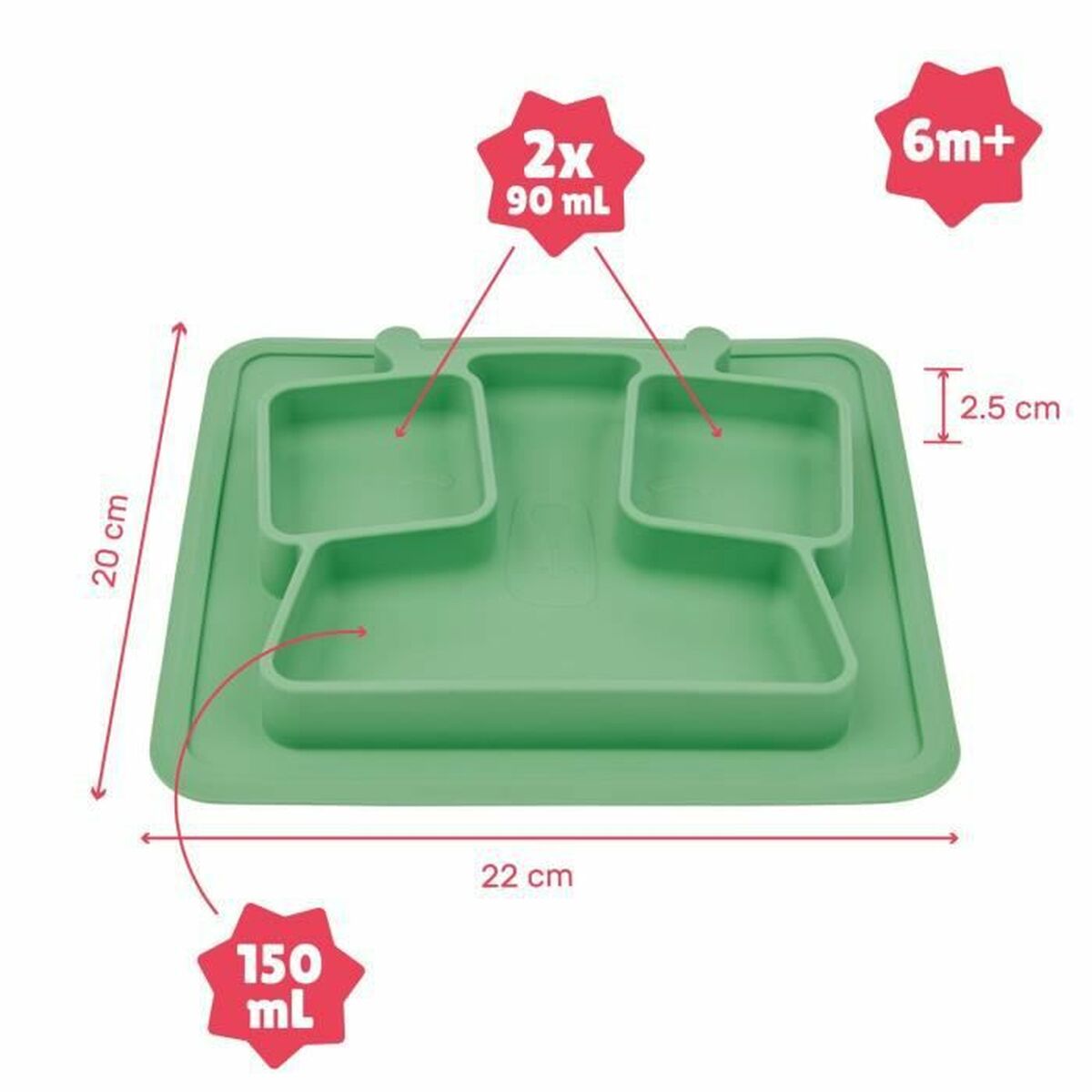 Plate Badabulle B005215 Silicone Children’s