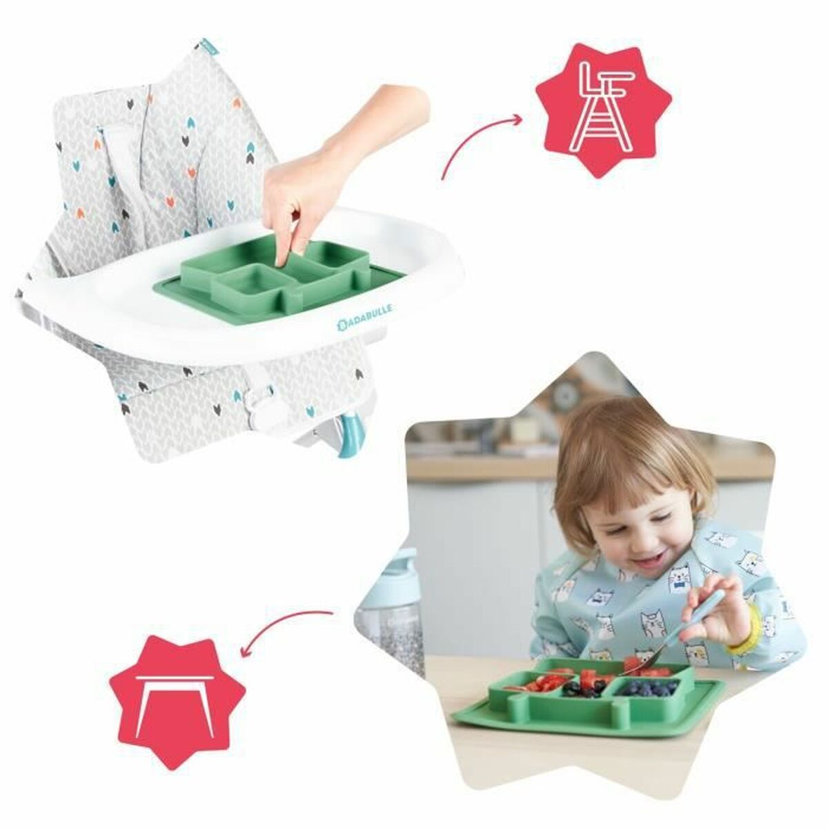 Plate Badabulle B005215 Silicone Children’s