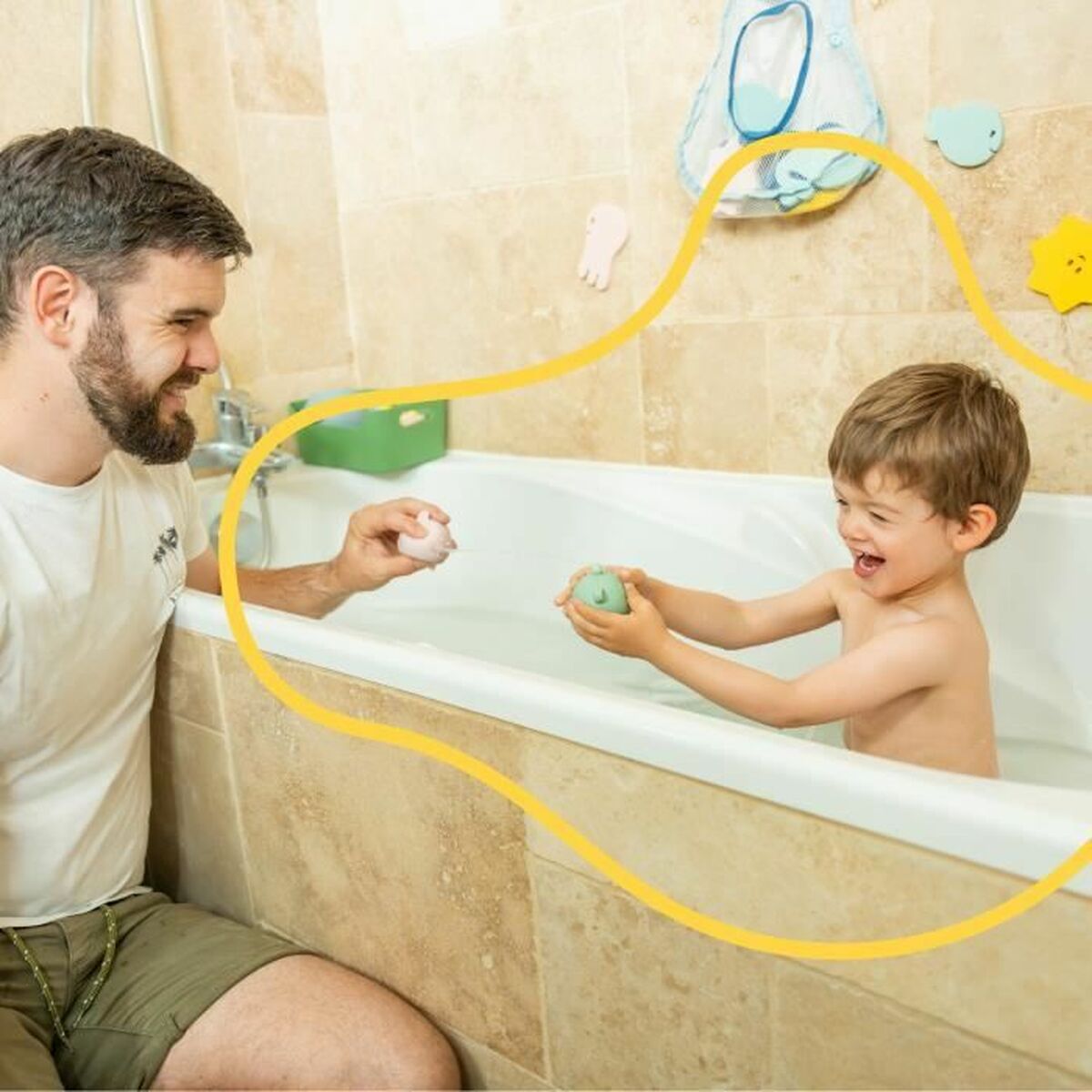 Bath Toys Badabulle 4 Pieces