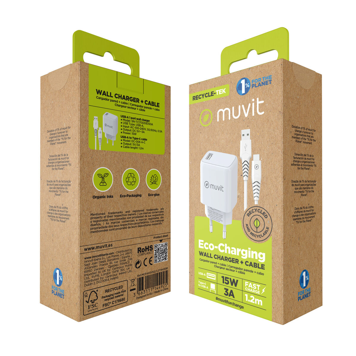 Wall Charger Muvit White 12 W