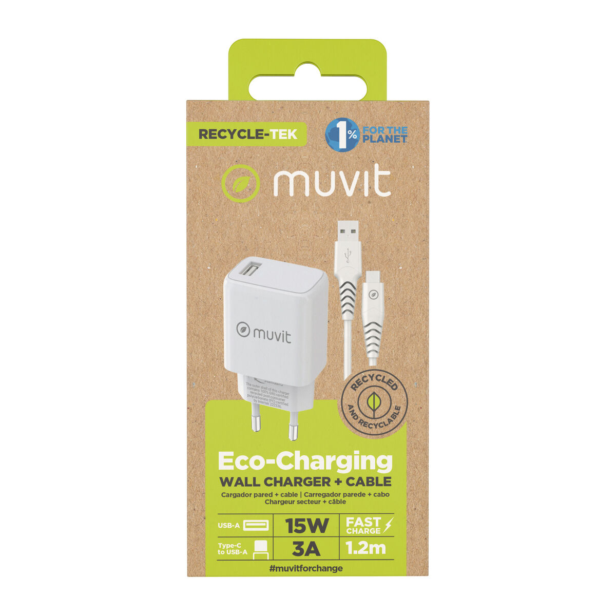 Wall Charger Muvit White 12 W