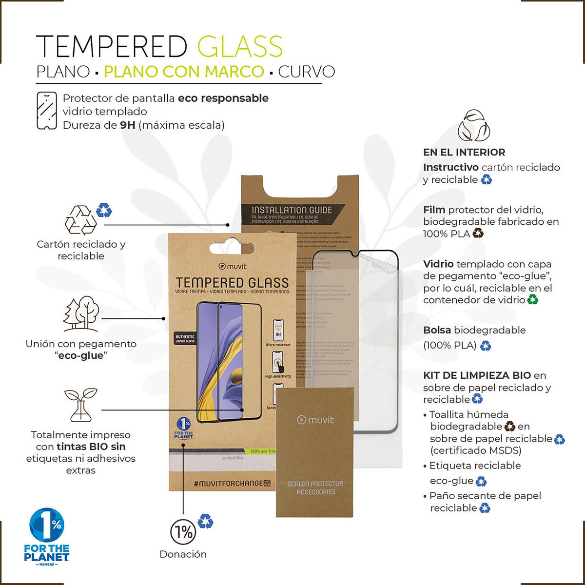 Mobile Screen Protector Muvit for Change 13 Mini