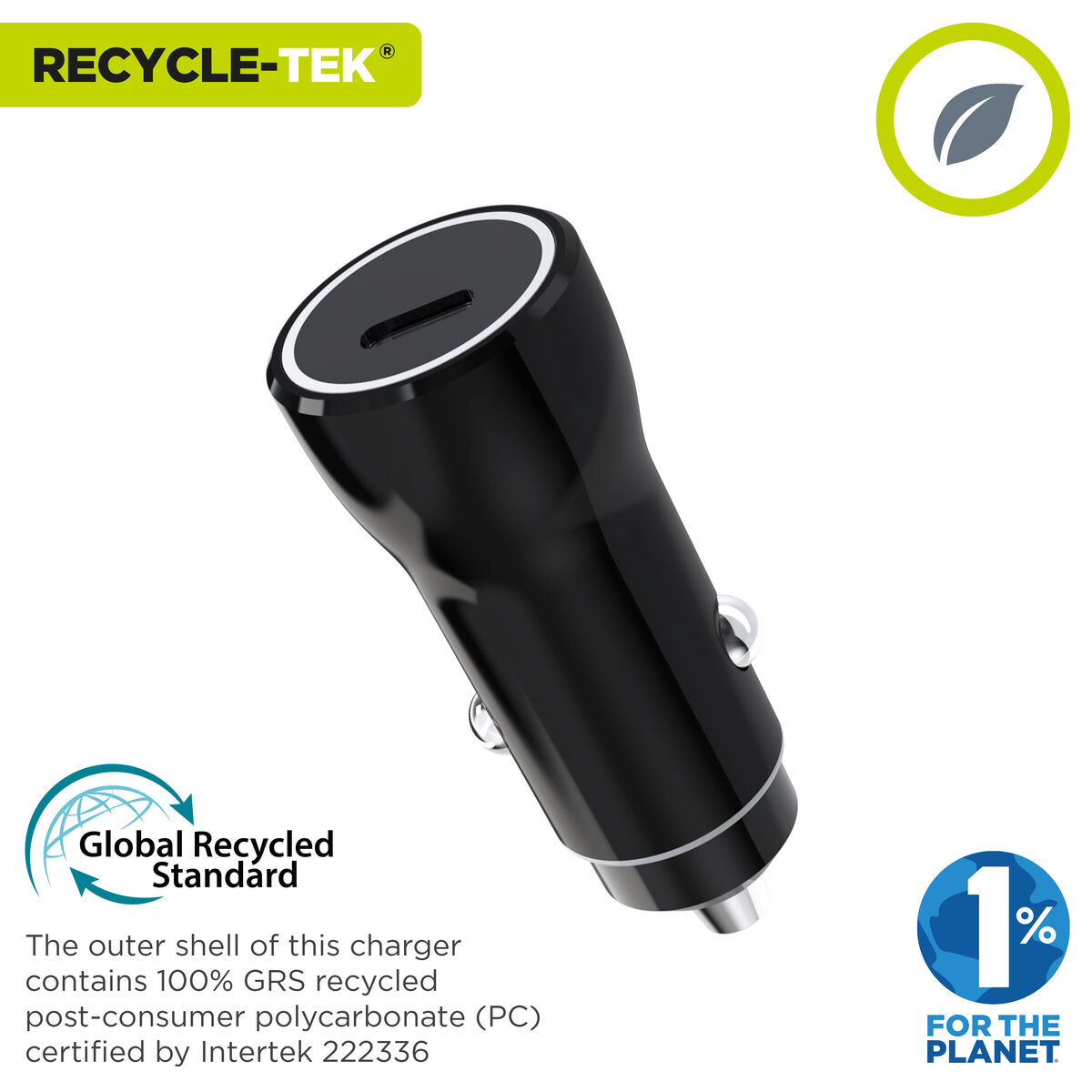 Car Charger Muvit for Change Black 20 W