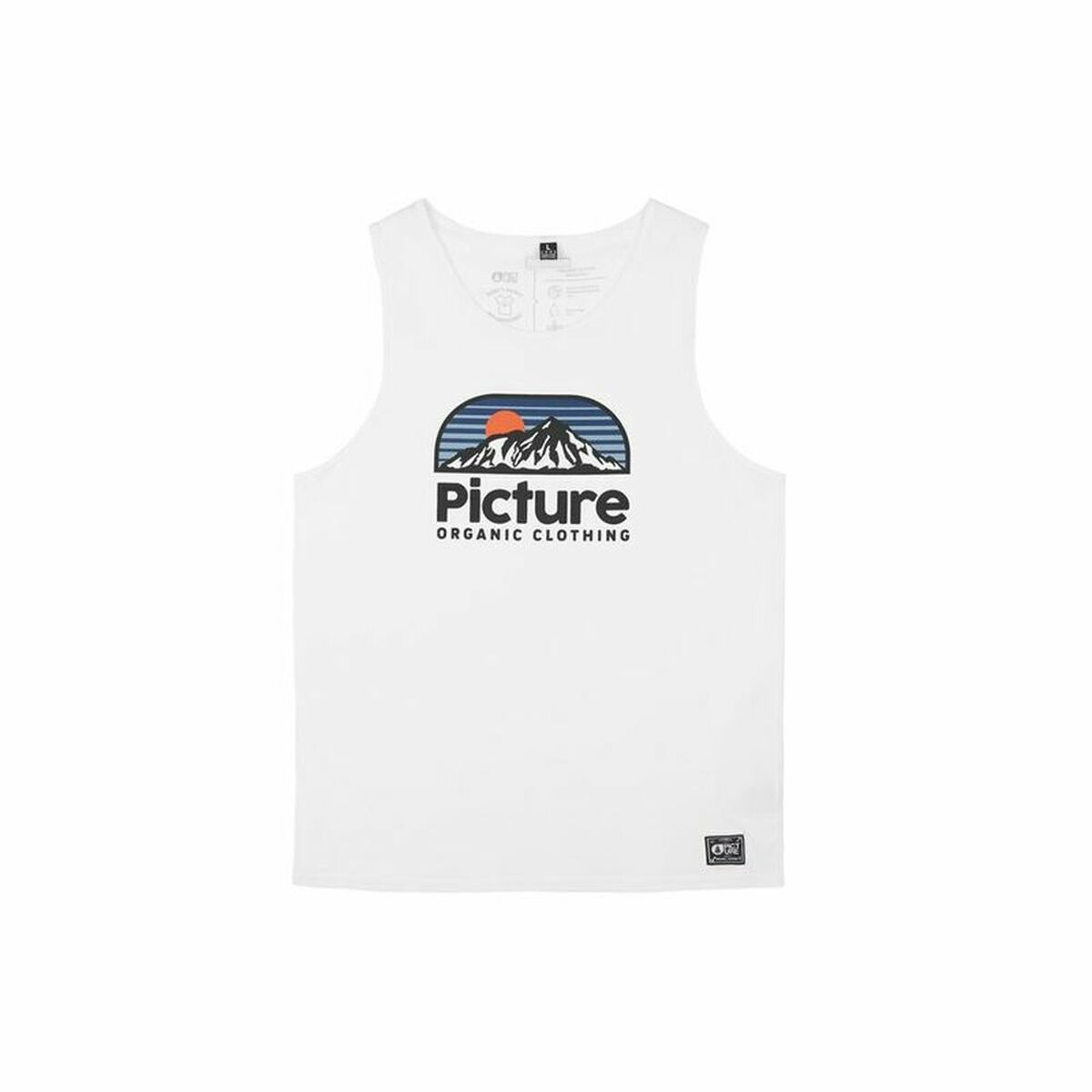 Men’s Sleeveless T-shirt Picture Authentic Tank B White