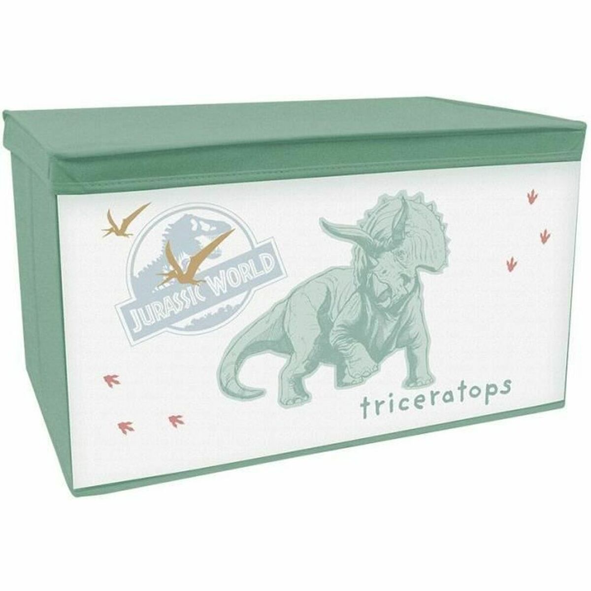 Storage Box Fun House Jurasic World Dinosaur Green 55,5 x 34,5 x 34 cm Storage Box Fun House Jurasic World Dinosaur Green 55,5 x 34,5 x 34 cm