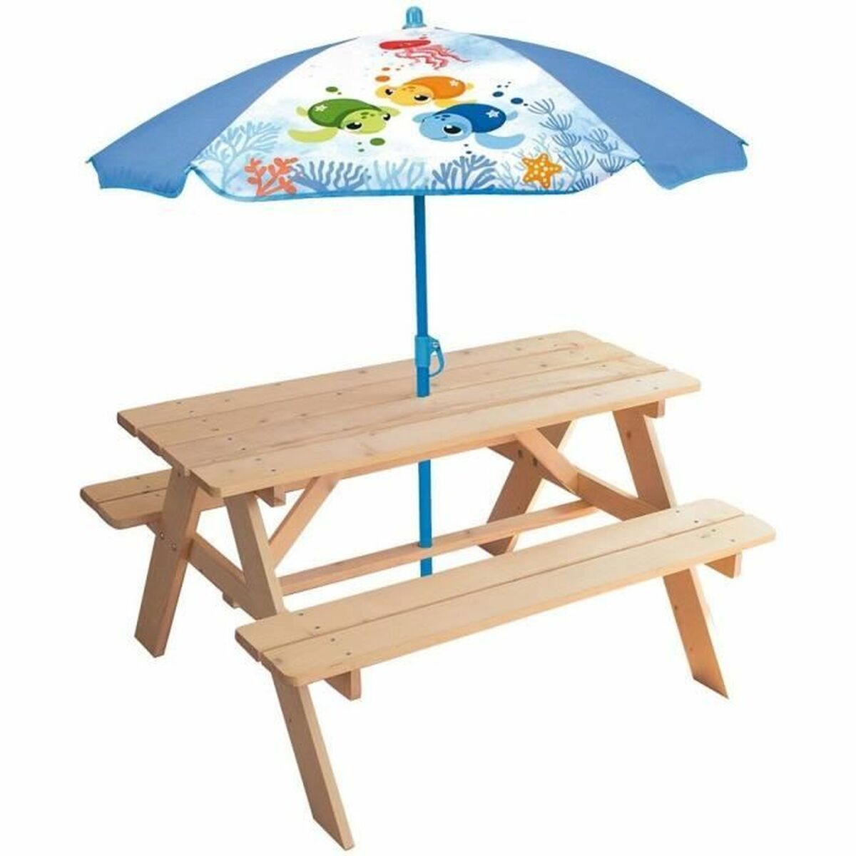 Picnic table Fun House Brown Sunshade (125 x 100 cm) Picnic table Fun House Brown Sunshade (125 x 100 cm)
