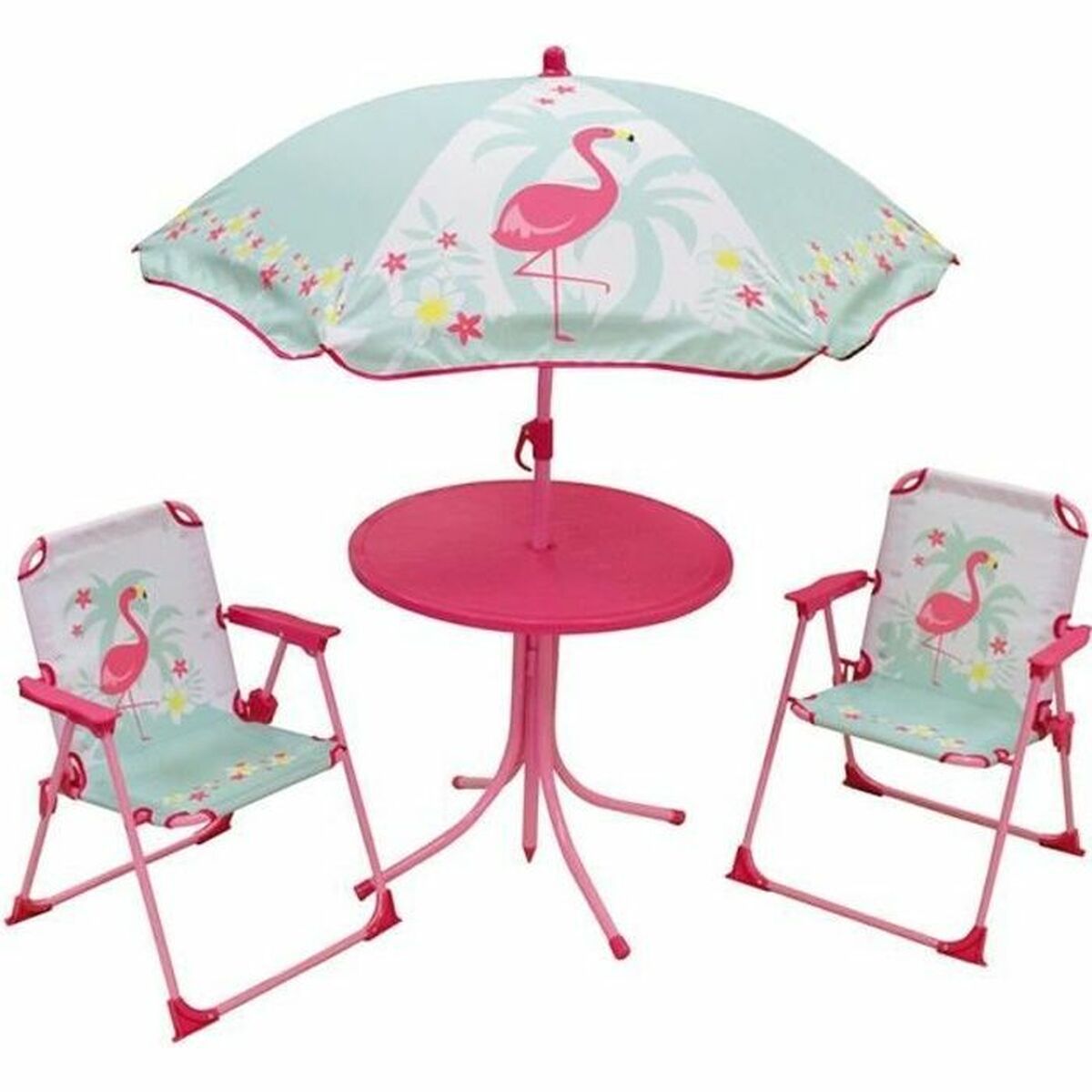 Garden furniture Fun House Children’s Pink flamingo 4 Pieces Garden furniture Fun House Children’s Pink flamingo 4 Pieces