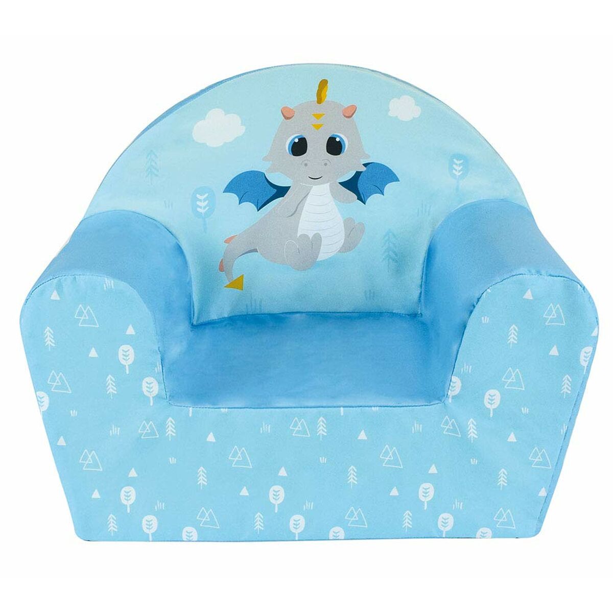 Armchair Fun House LEON LE DRAGON Blue Foam 42 x 52 x 33 cm Armchair Fun House LEON LE DRAGON Blue Foam 42 x 52 x 33 cm
