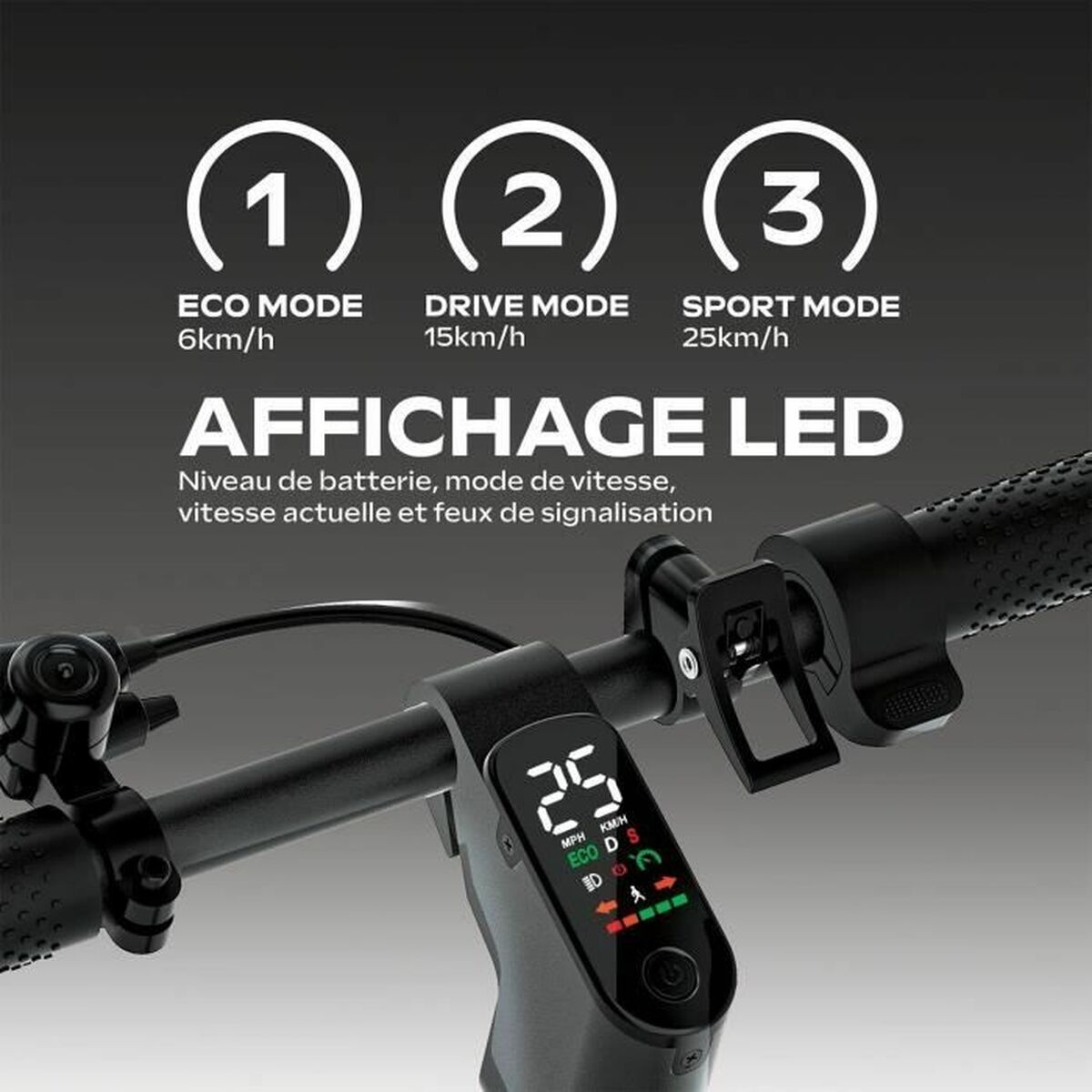 Electric Scooter EZWAY Black 450 W 25 km/h