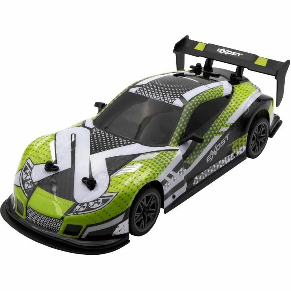 Remote-Controlled Car Exost Flash Light 1:14 Green Vert Remote-Controlled Car Exost Flash Light 1:14 Green Vert
