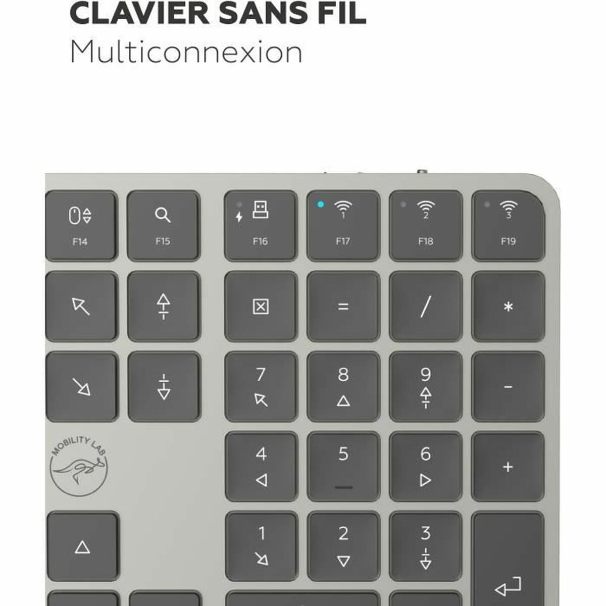 Keyboard Mobility Lab KP430W Grey