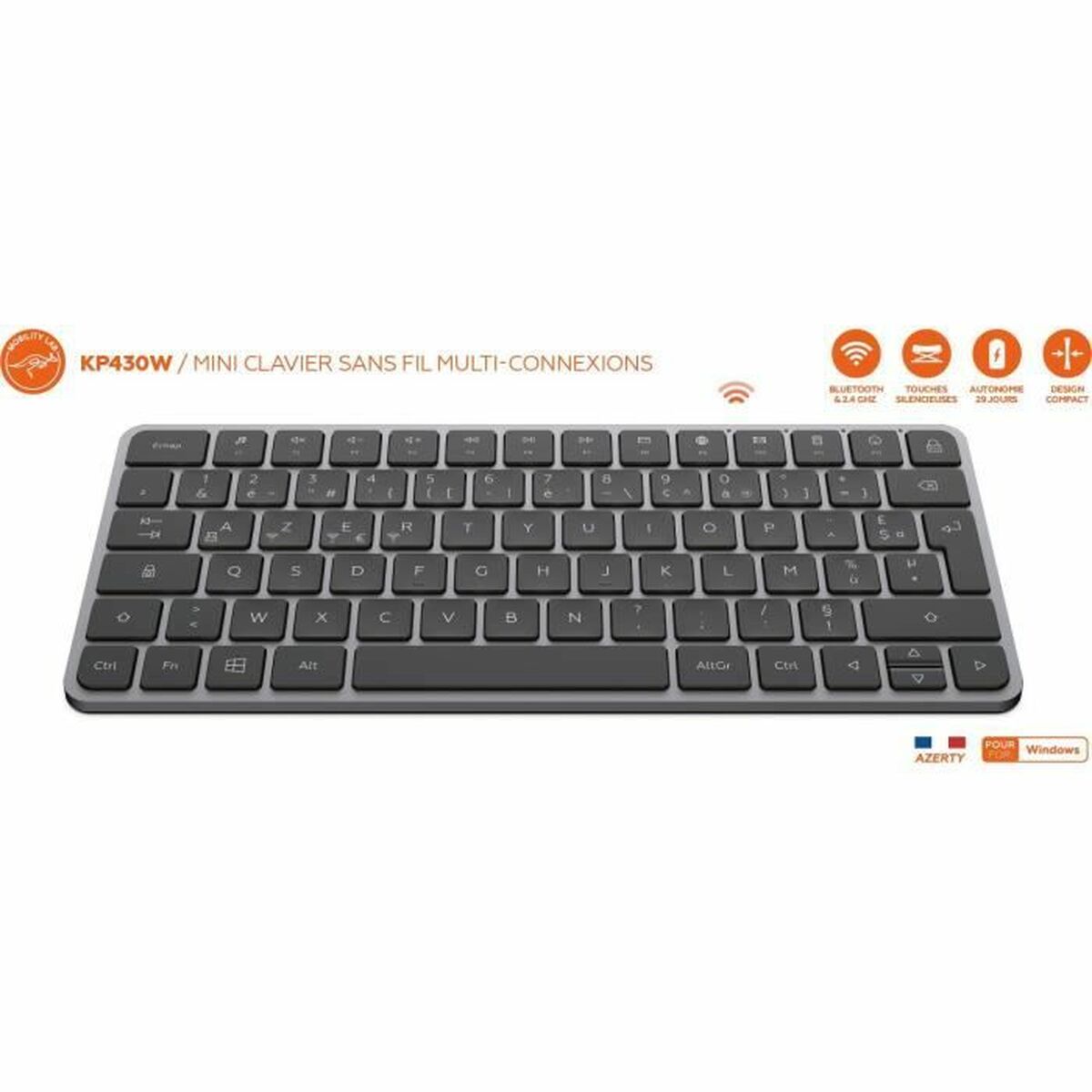 Keyboard Mobility Lab KP430W Mini Grey