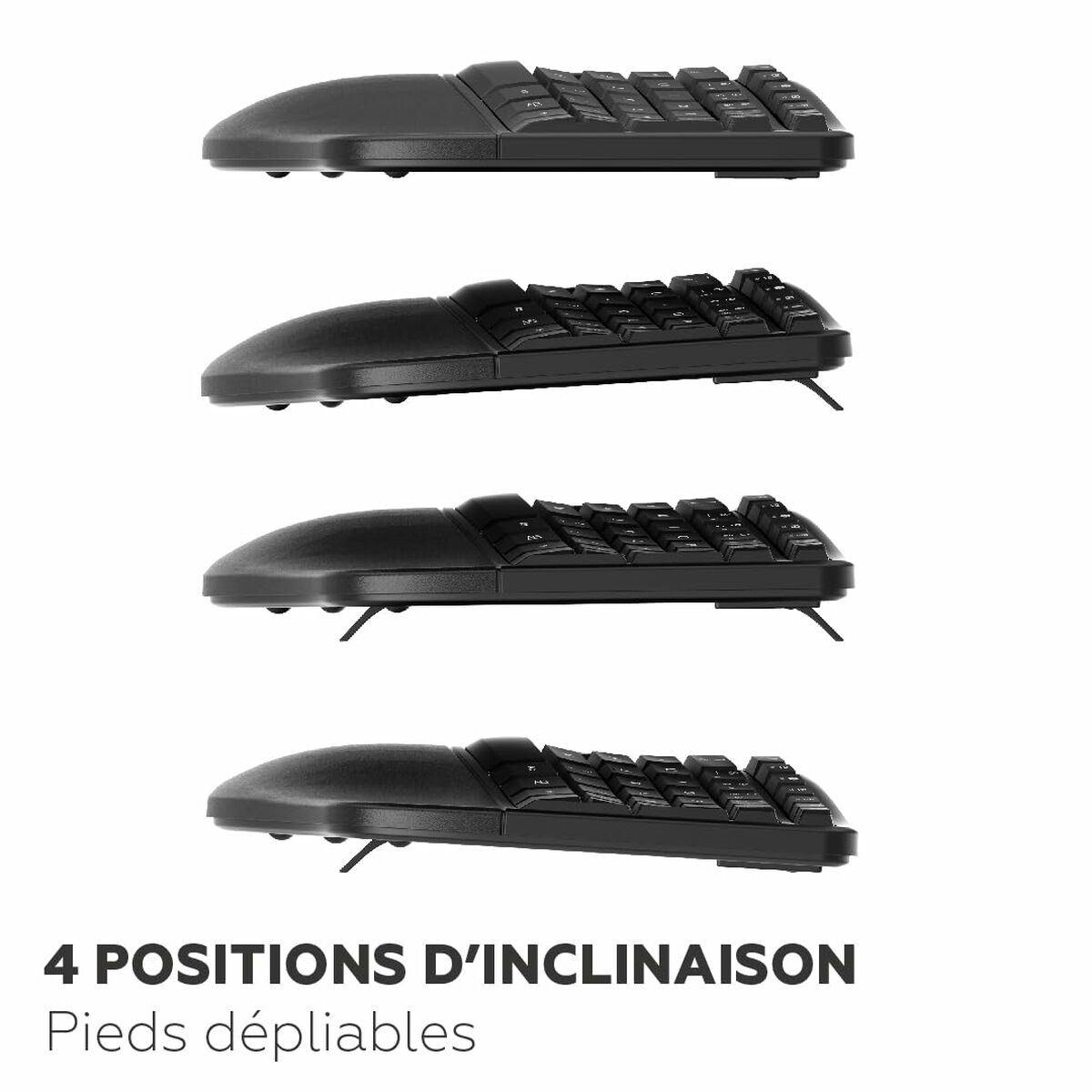 Keyboard Mobility Lab Azerty French Black