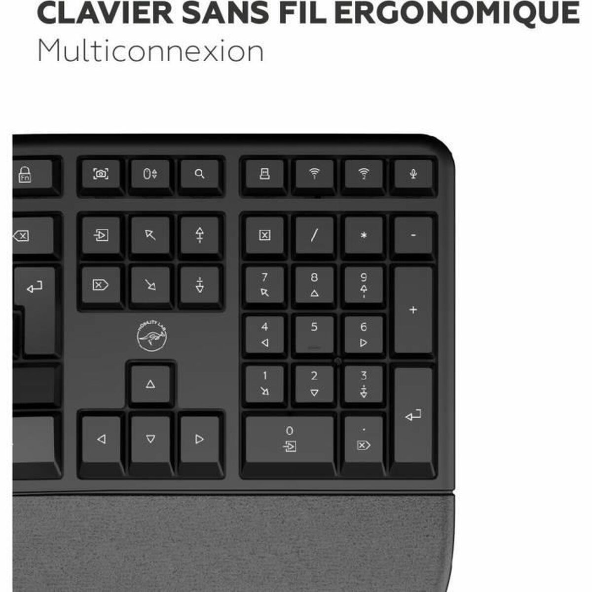 Keyboard Mobility Lab Azerty French Black
