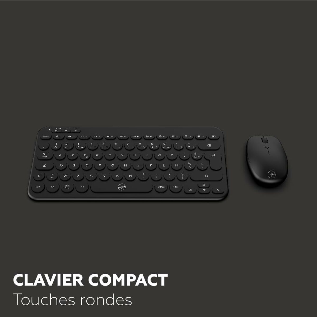 Keyboard and Mouse Mobility Lab CP420W Mini Black AZERTY