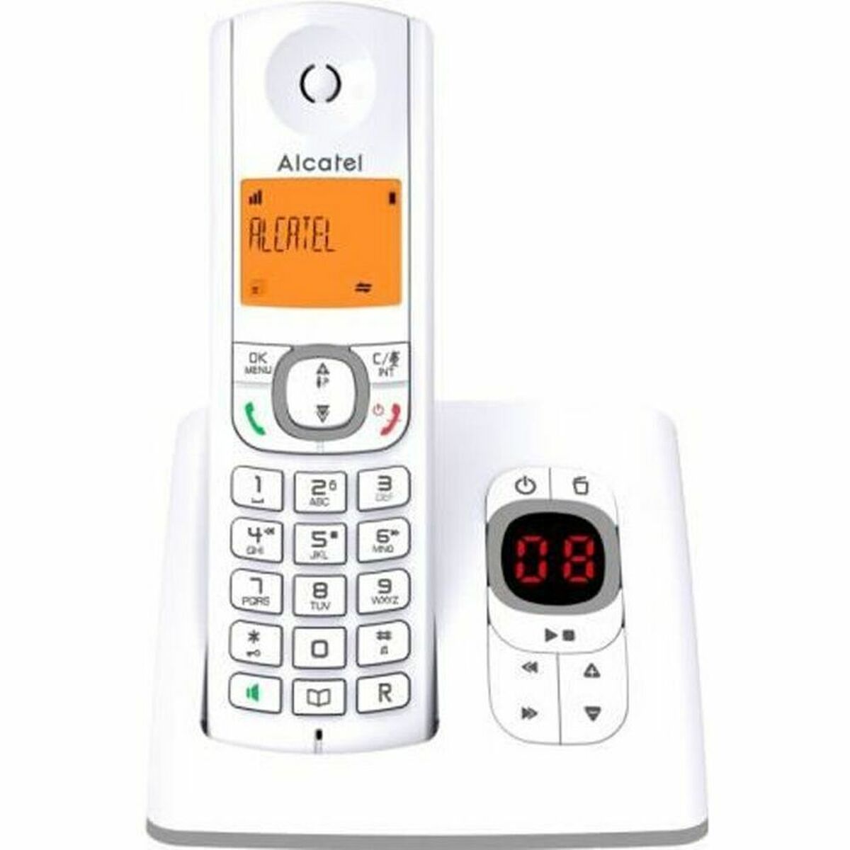 Landline Telephone Alcatel Alcatel F530 Voice FR GRY Grey White/Grey Landline Telephone Alcatel Alcatel F530 Voice FR GRY Grey White/Grey