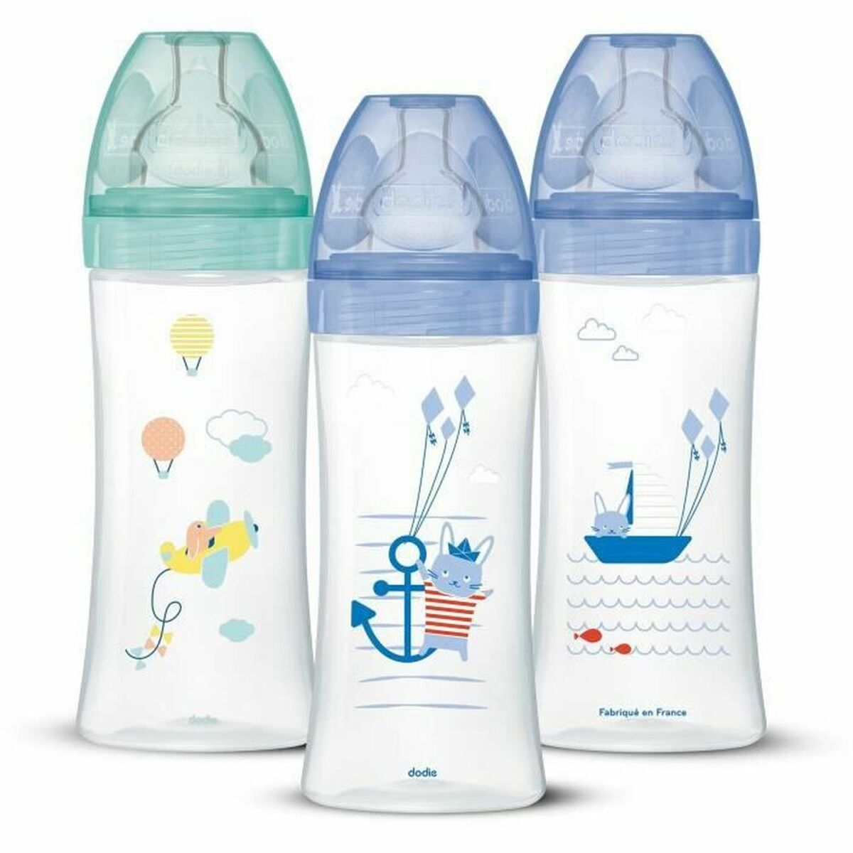 Set of baby’s bottles Dodie 3700763508917 3 uds (330 ml)