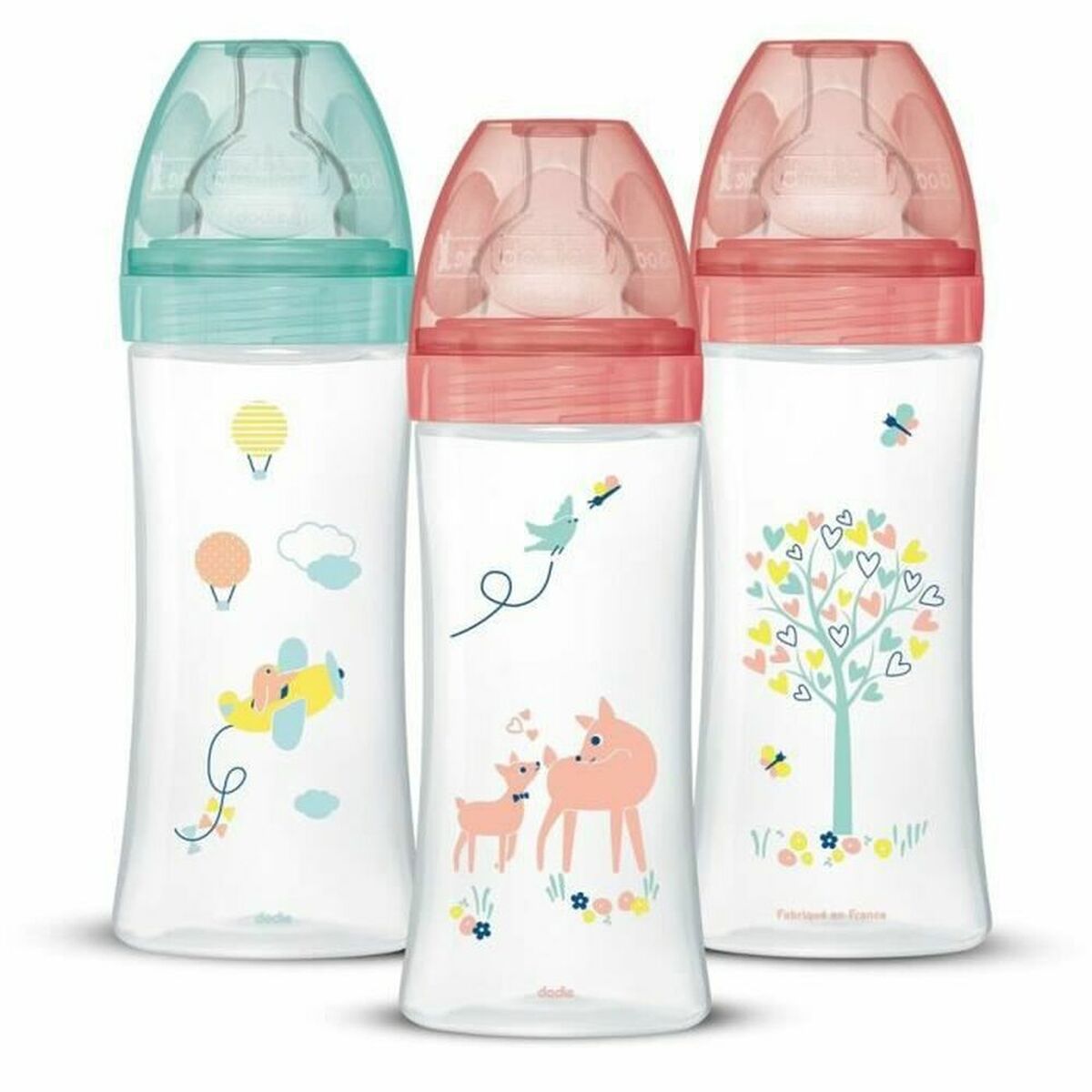 Set of baby’s bottles Dodie 3 uds (330 ml)