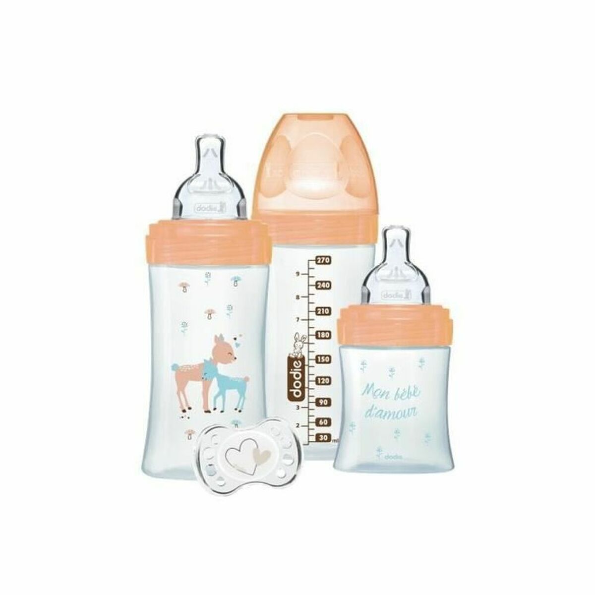 Set of baby’s bottles Dodie Sensation 3 uds Set of baby’s bottles Dodie Sensation 3 uds