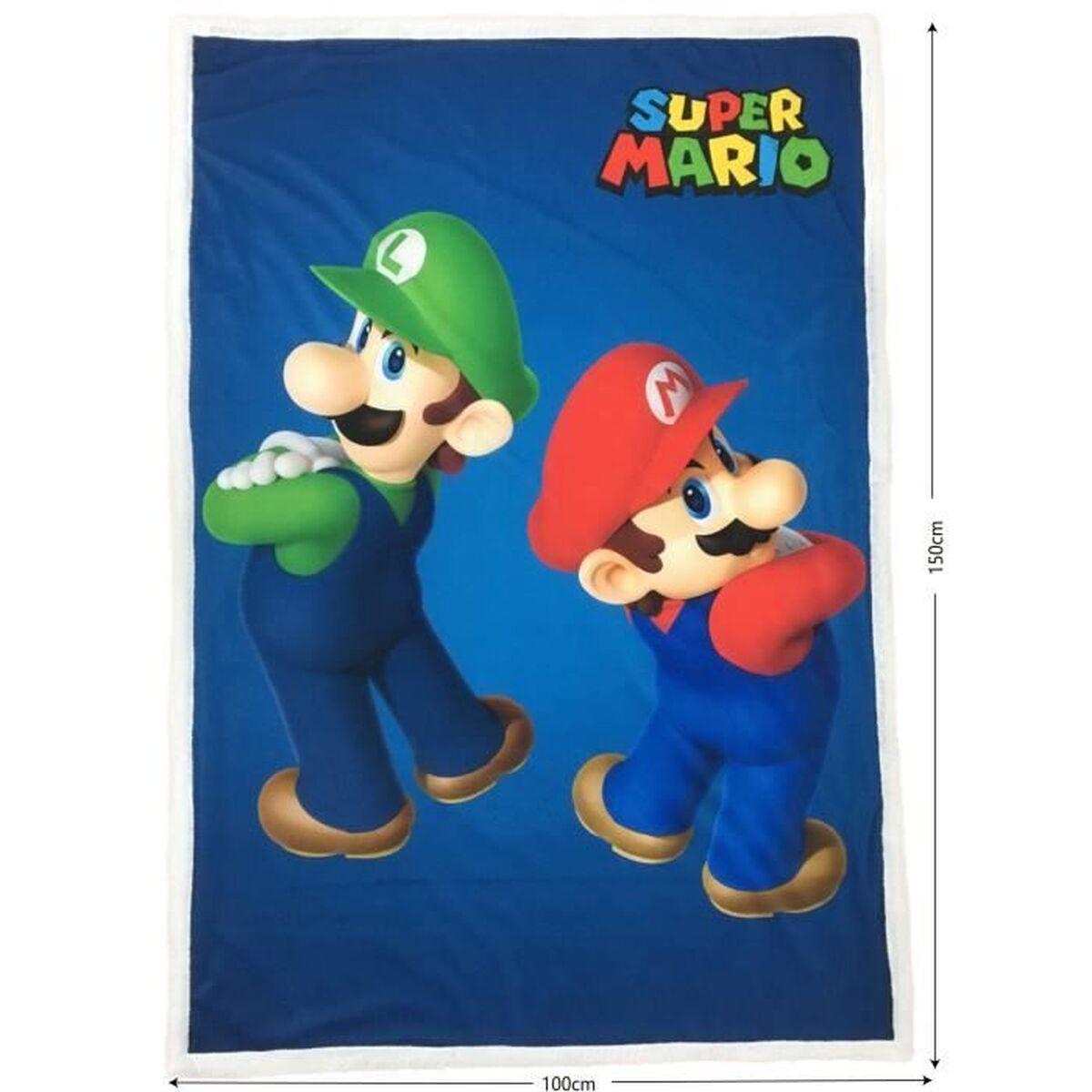 Blanket Mario Bros 25 x 14 x 26 cm Black animals