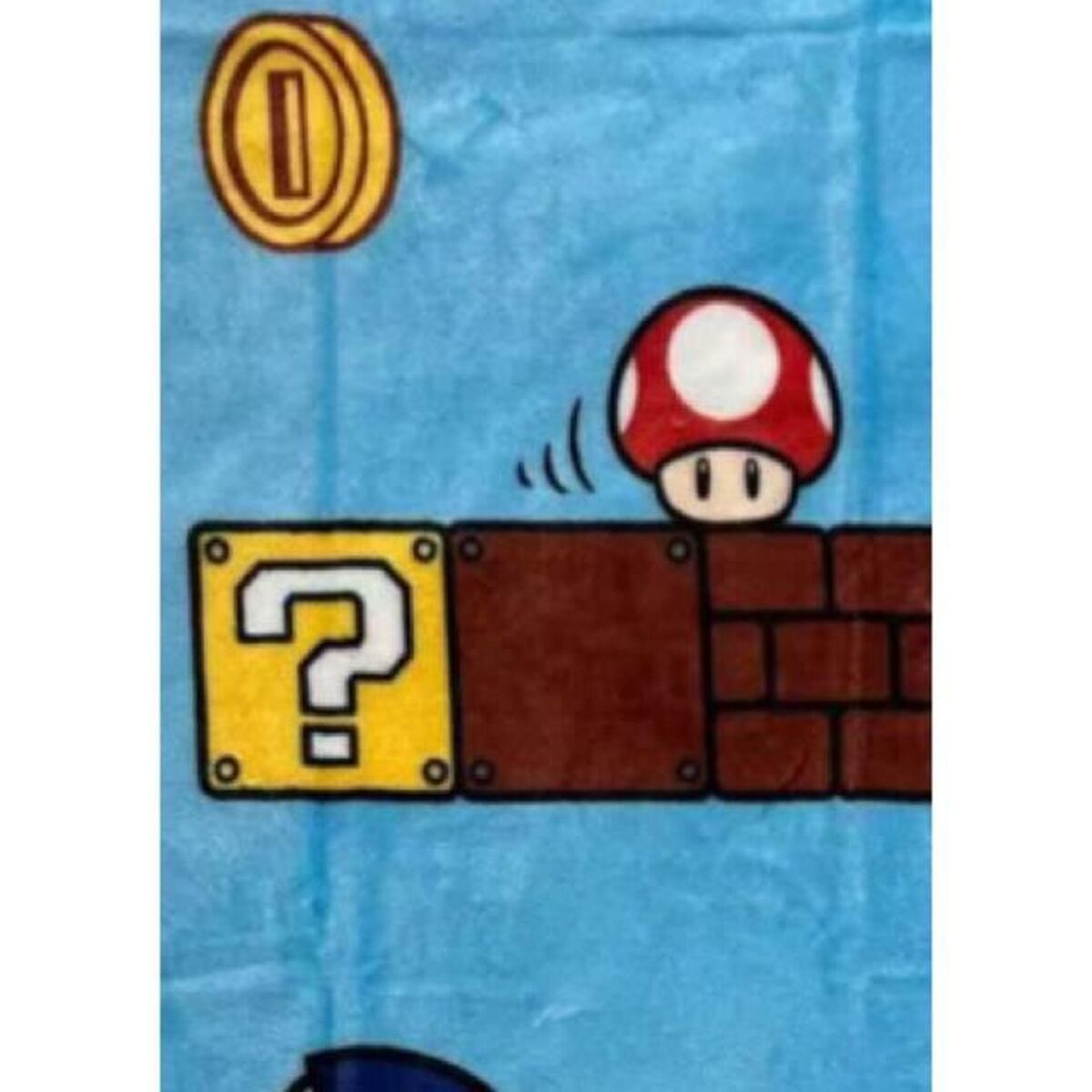 Blanket Mario Bros 24 x 14 x 26 cm Black animals