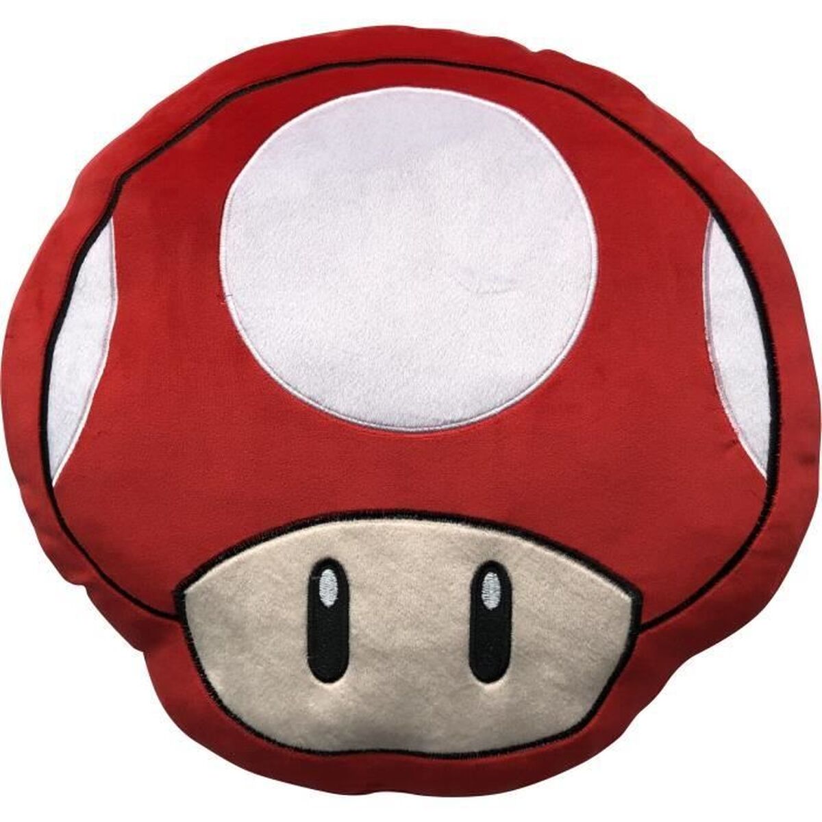 Cushion Mario Bros 43 x 3 x 43 cm White Red Polyester Mushroom Cushion Mario Bros 43 x 3 x 43 cm White Red Polyester Mushroom