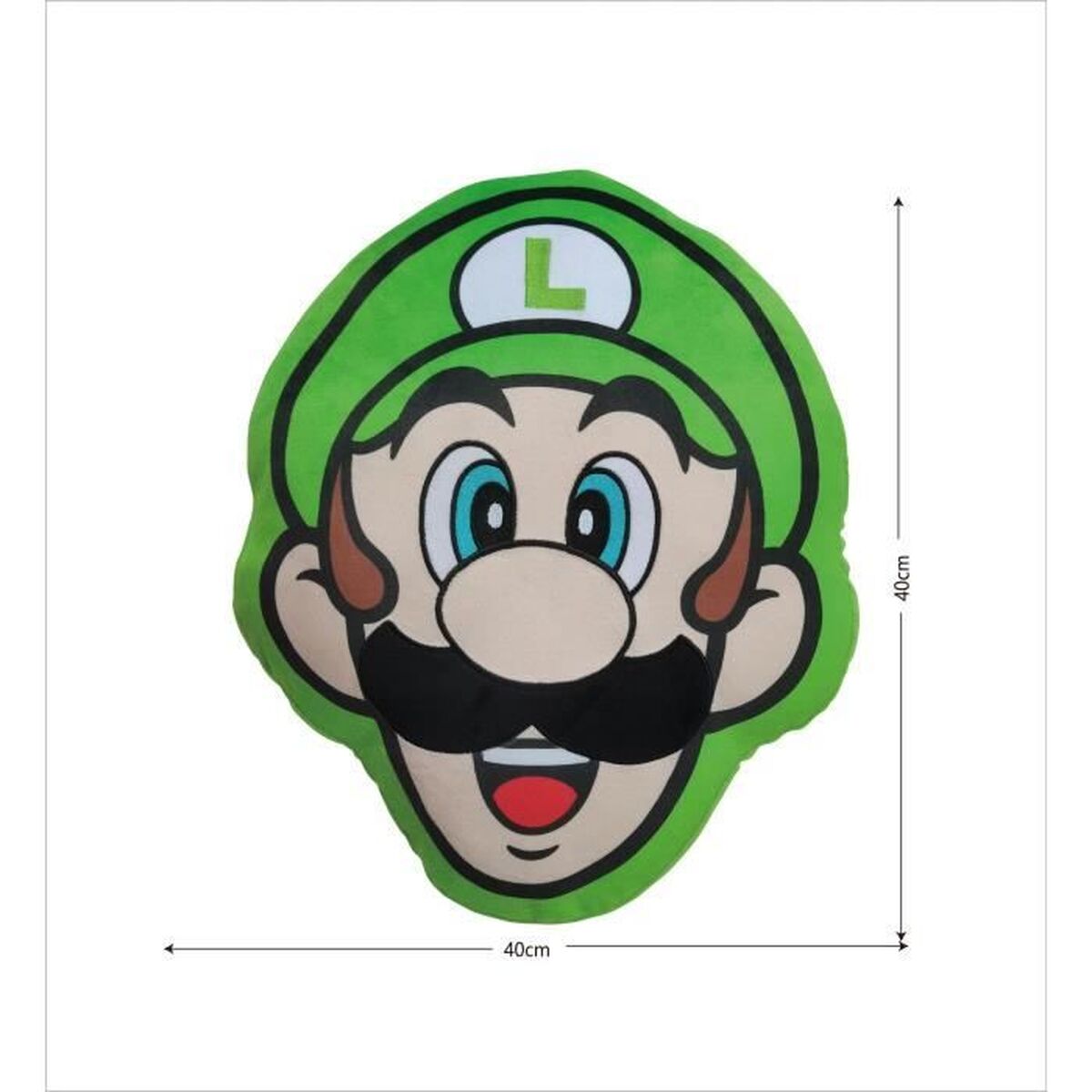 Cushion Mario Bros Green Polyester Children’s