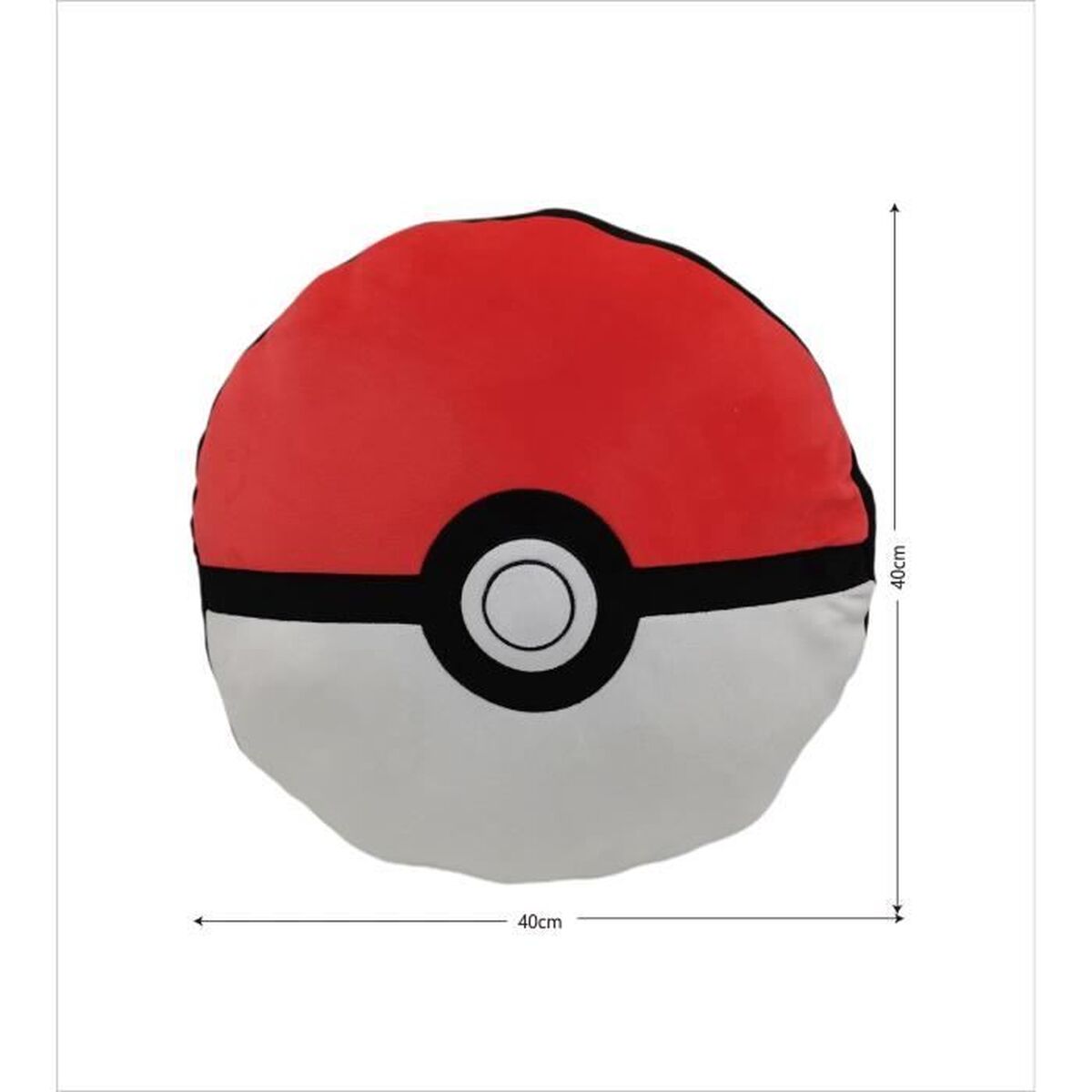 Cushion Pokmon 45 x 4 x 45 cm White Black Red Polyester Children’s