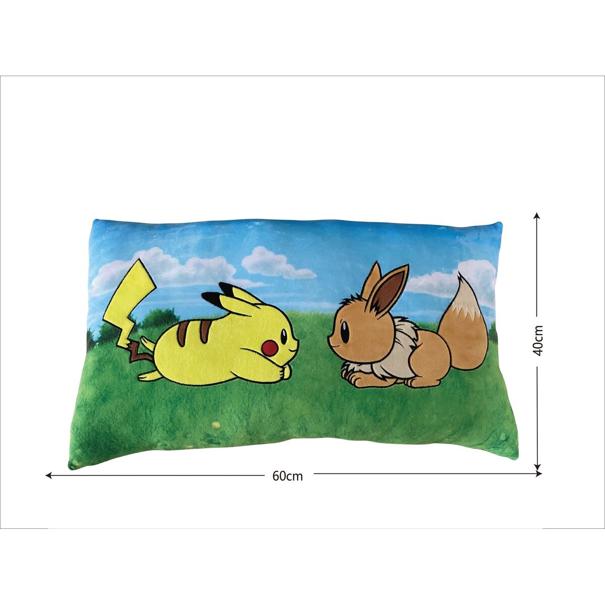 Cushion Pokmon Yellow Brown Polyester Children’s