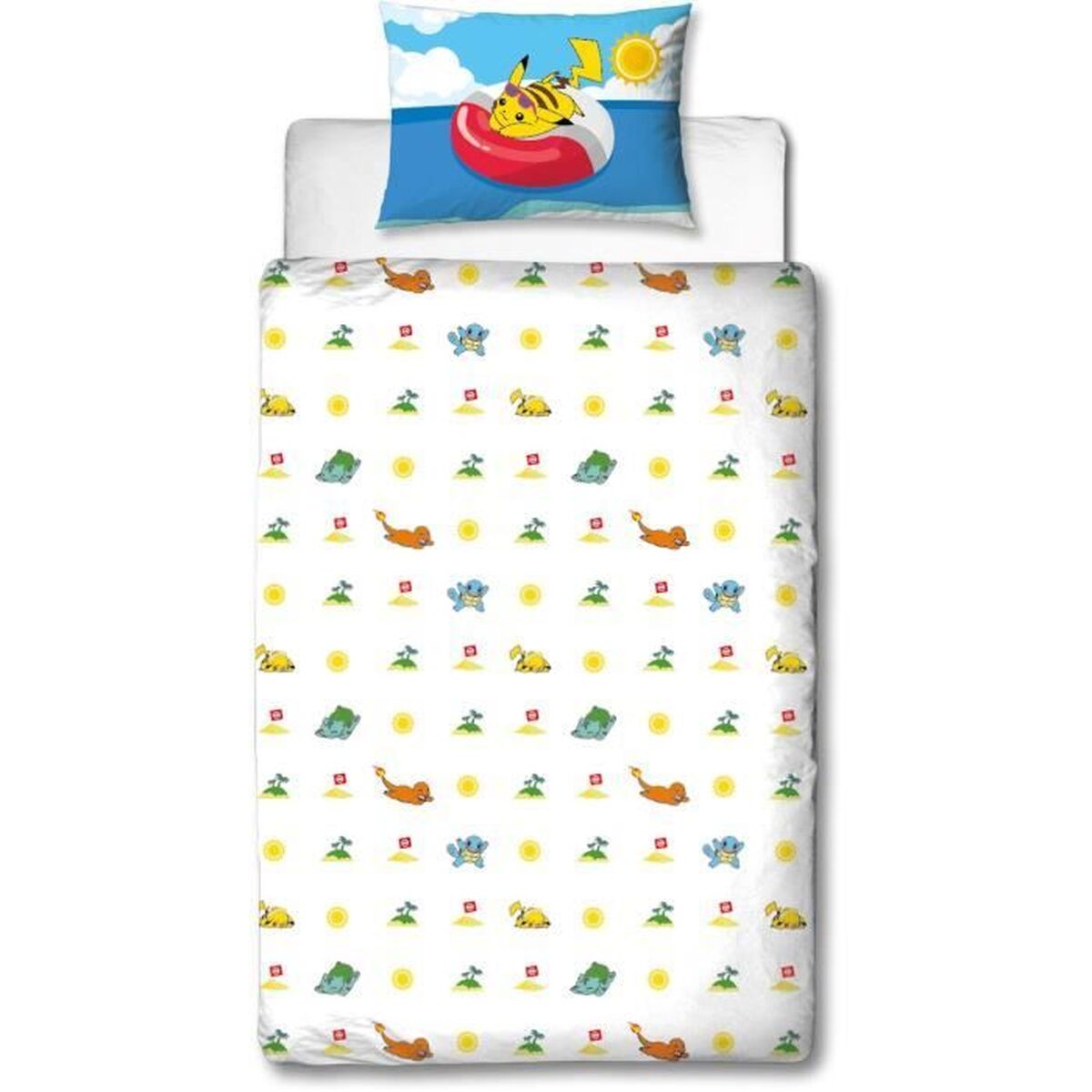 Duvet cover set Pokmon Multicolour Double 2 Pieces