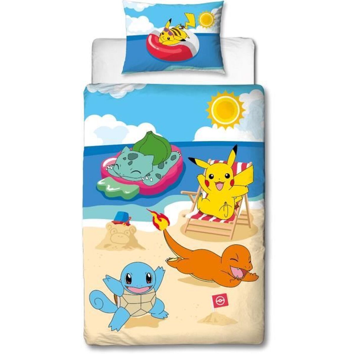 Duvet cover set Pokmon Multicolour Double 2 Pieces