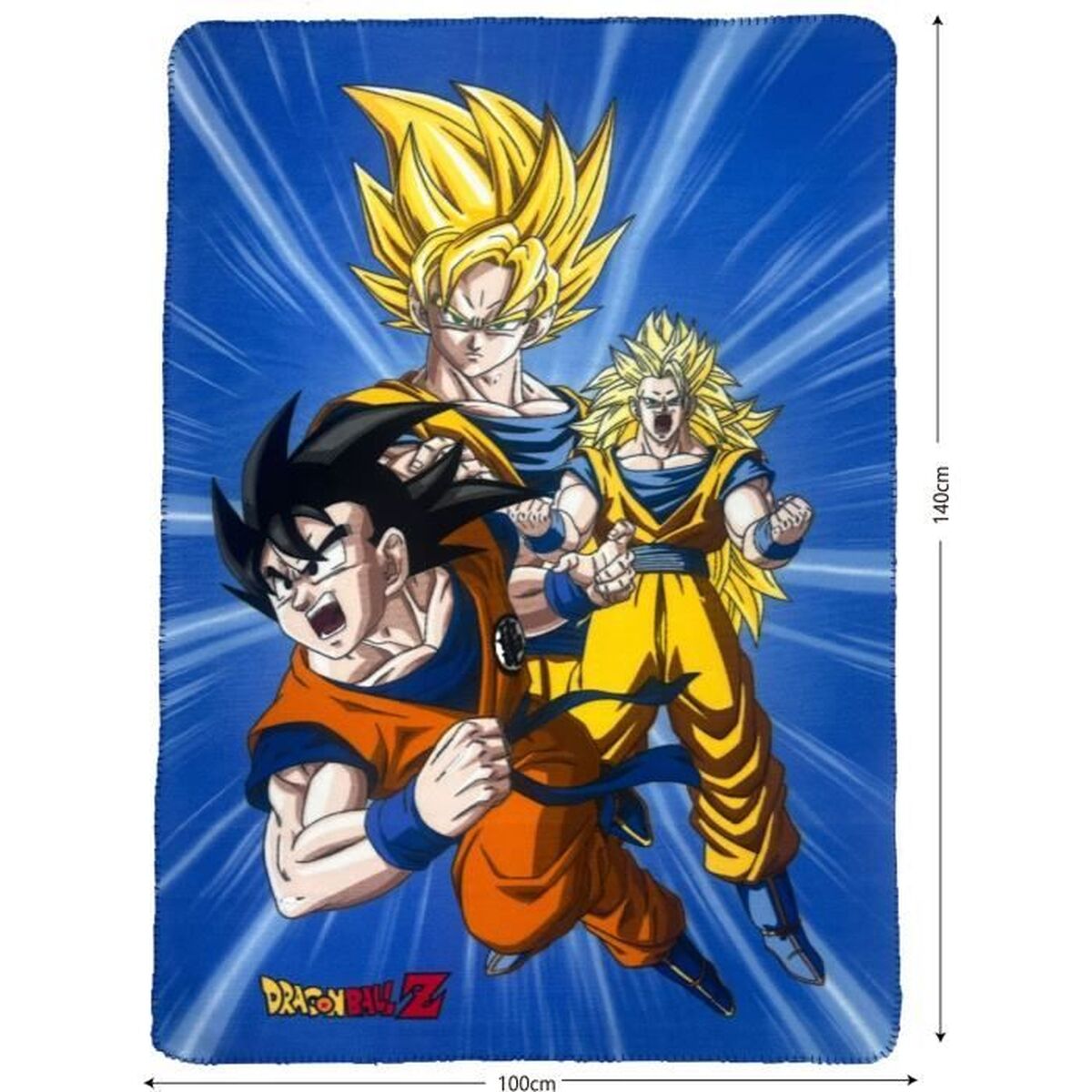 Blanket Dragon Ball Multicolour animals