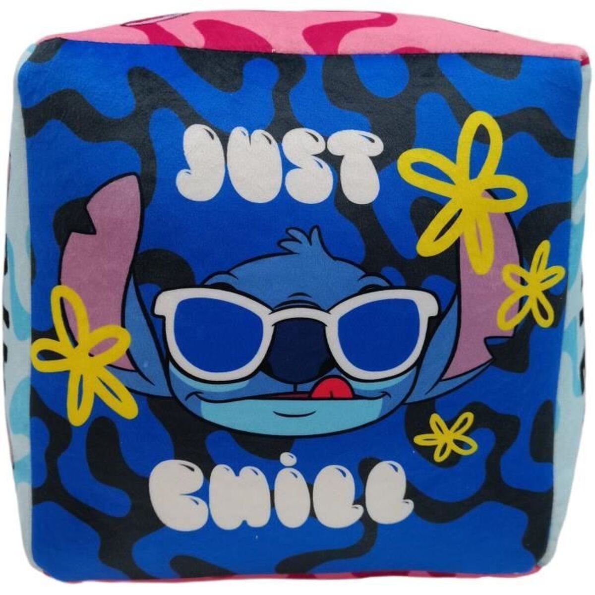 Cushion Stitch 28 x 30 x 29 cm Blue Polyester Children’s