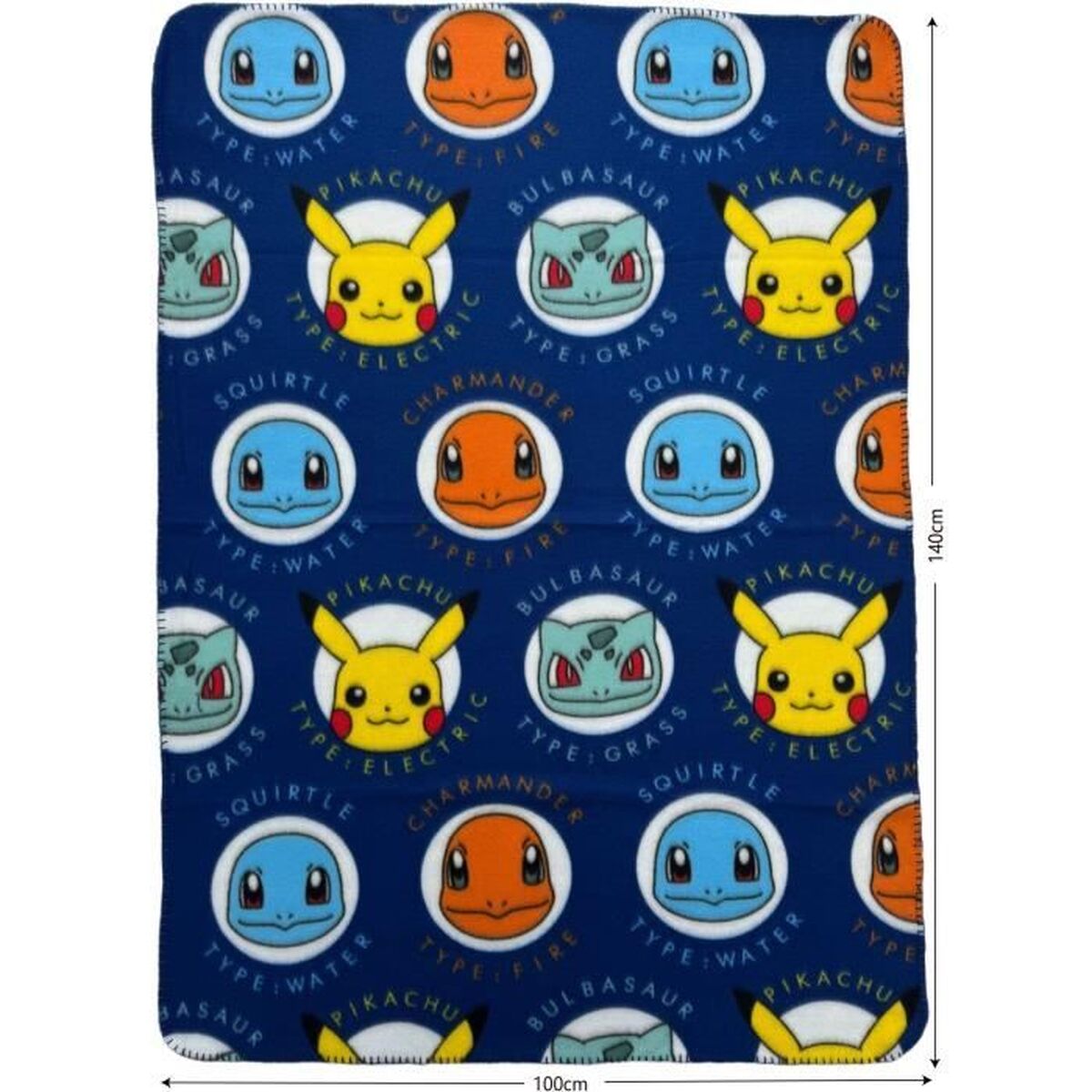 Blanket Pokmon 25 x 7 x 13 cm Multicolour animals