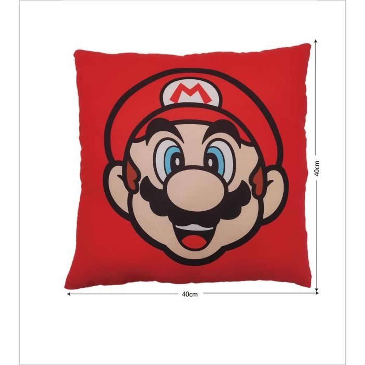 Cushion Mario Bros 39 x 3 x 41 cm Multicolour Polyester Printed Children’s
