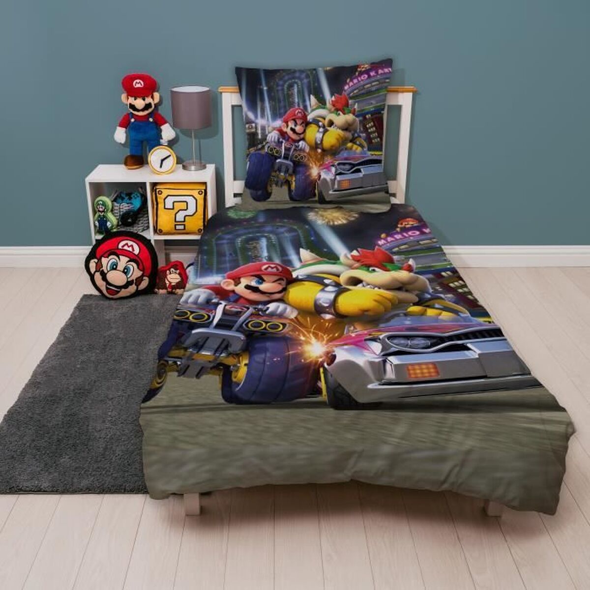 Duvet cover set Mario Bros 25 x 5 x 30 cm Multicolour Double 2 Pieces