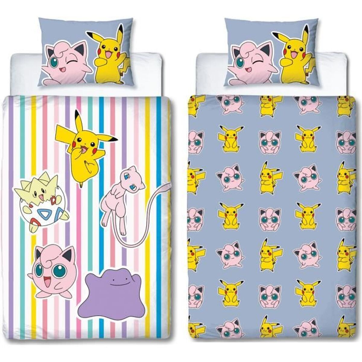 Duvet cover set Pokmon 25 x 4 x 30 cm Multicolour Double 2 Pieces