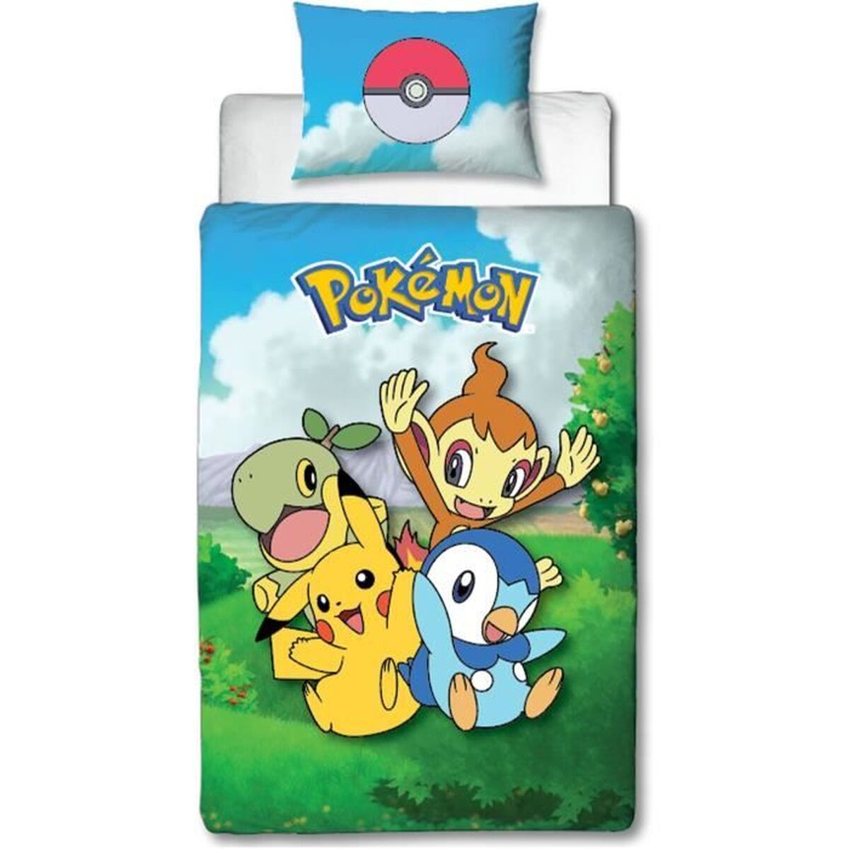 Duvet cover set Pokmon Multicolour Double 2 Pieces