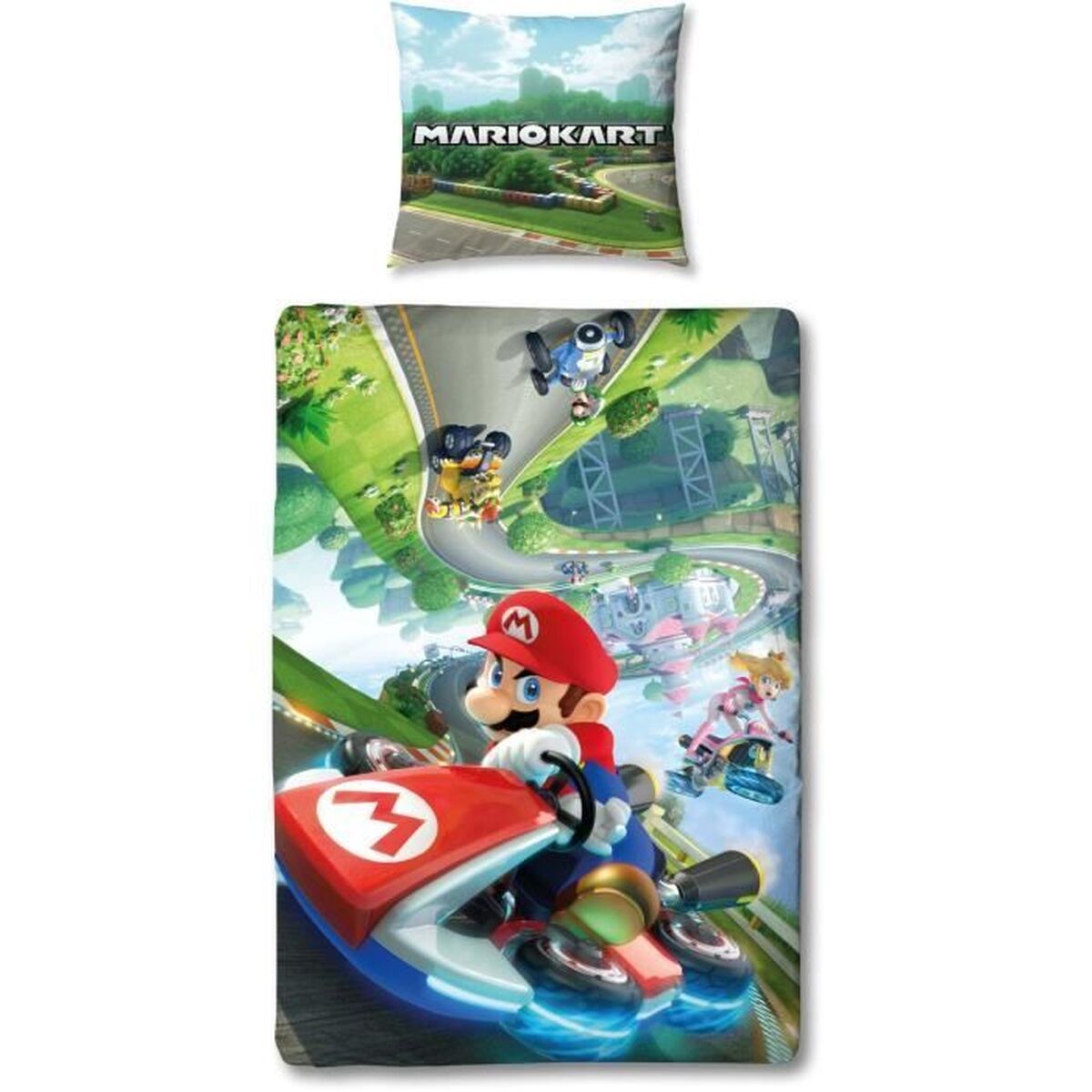 Duvet cover set Mario Bros Multicolour Double 2 Pieces