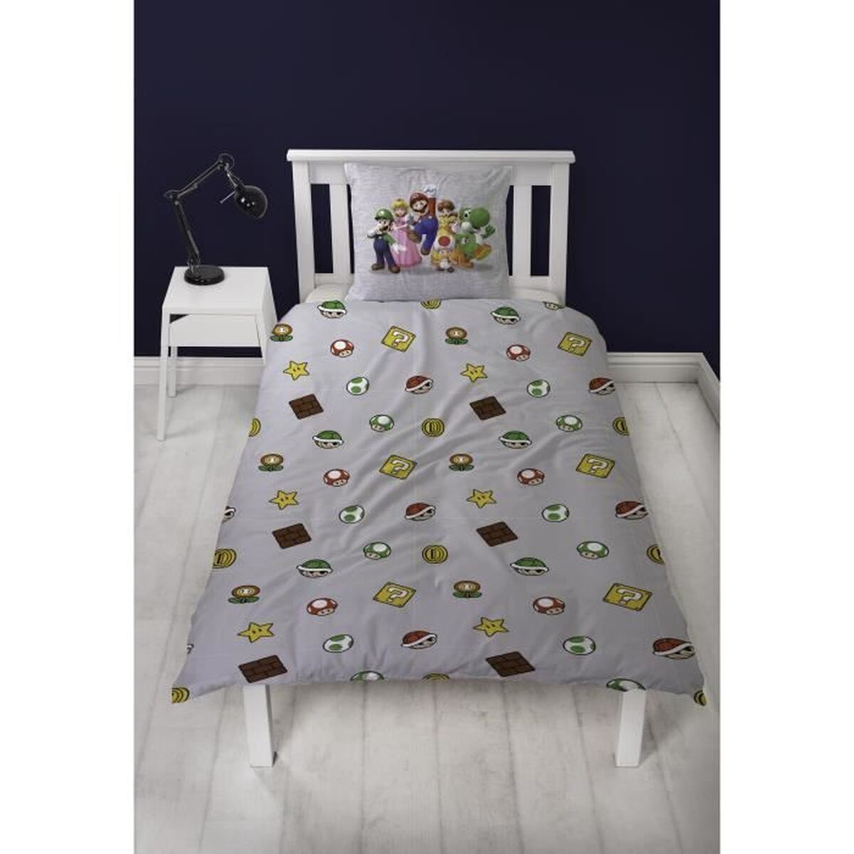 Duvet cover set Mario Bros Multicolour Double 2 Pieces